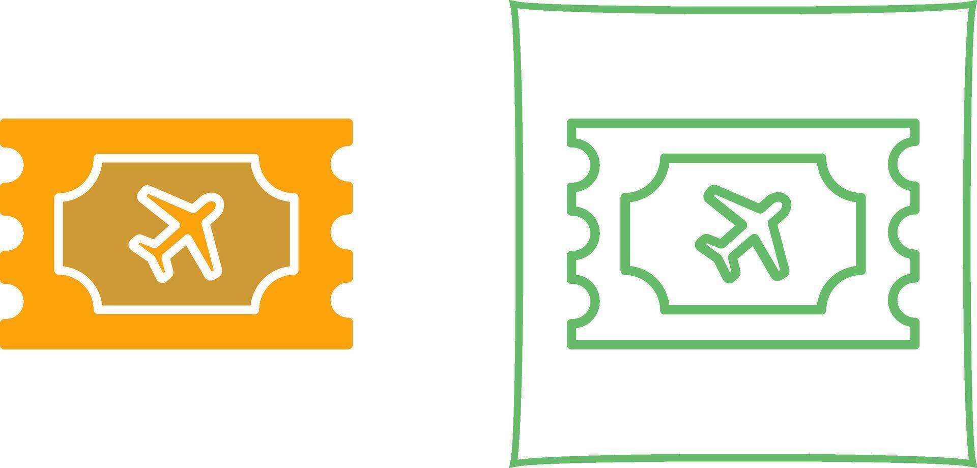 Plane Tickets Vector Icon