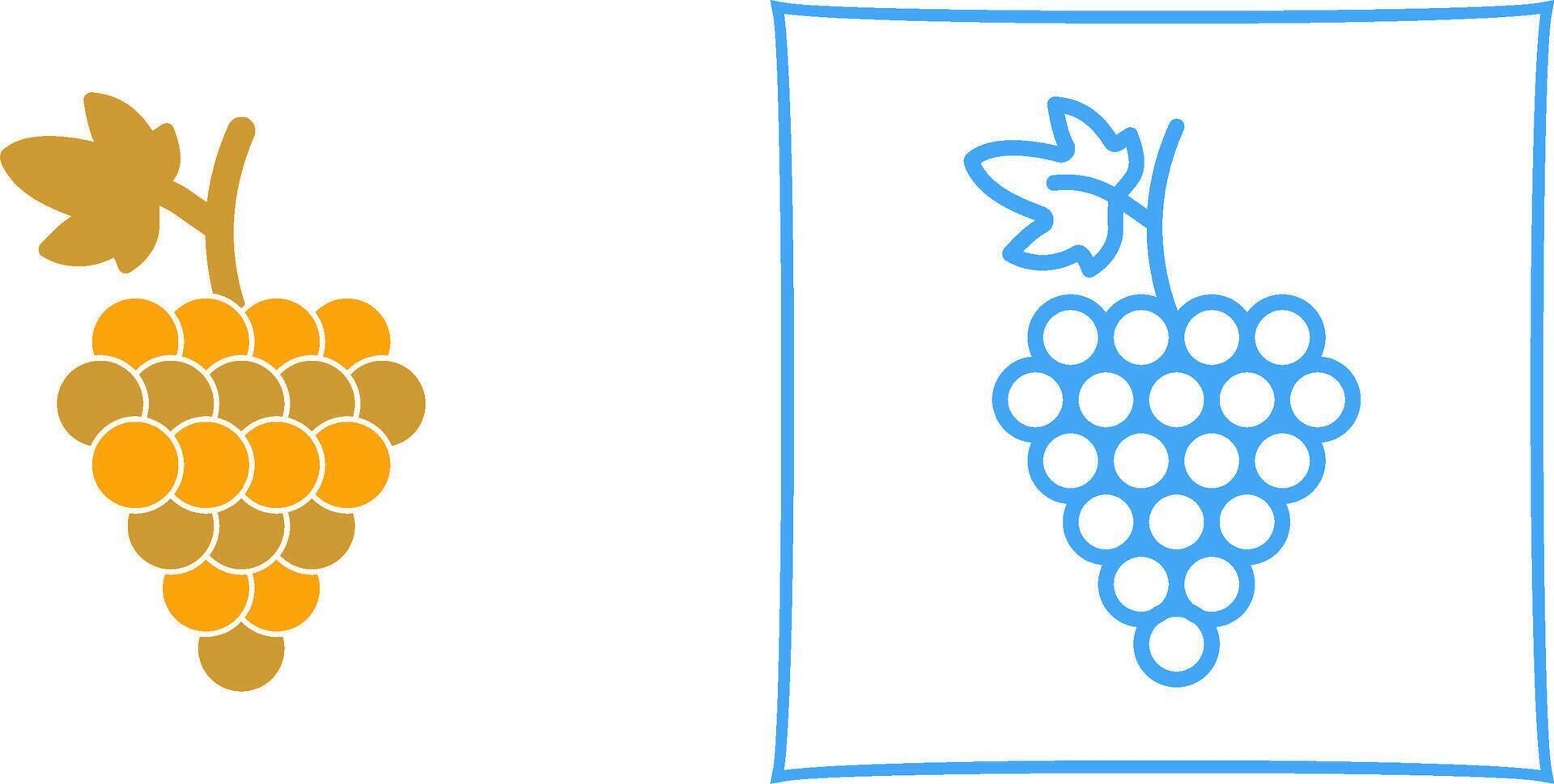 icono de vector de uvas