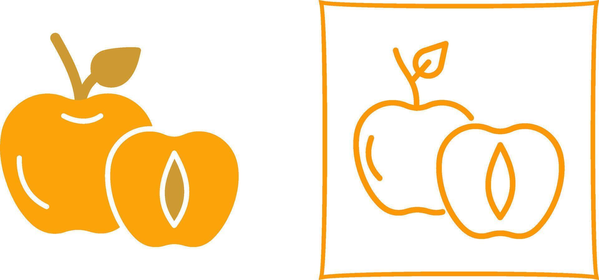 Apricot Vector Icon