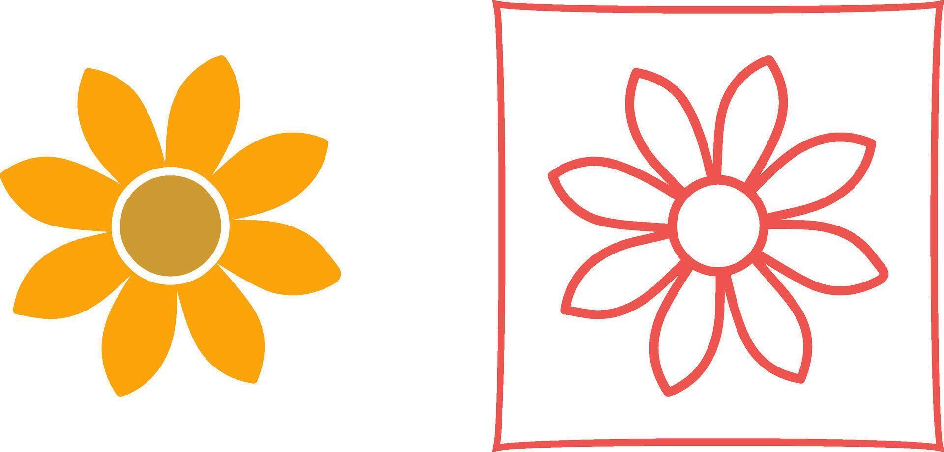 floral vector icono