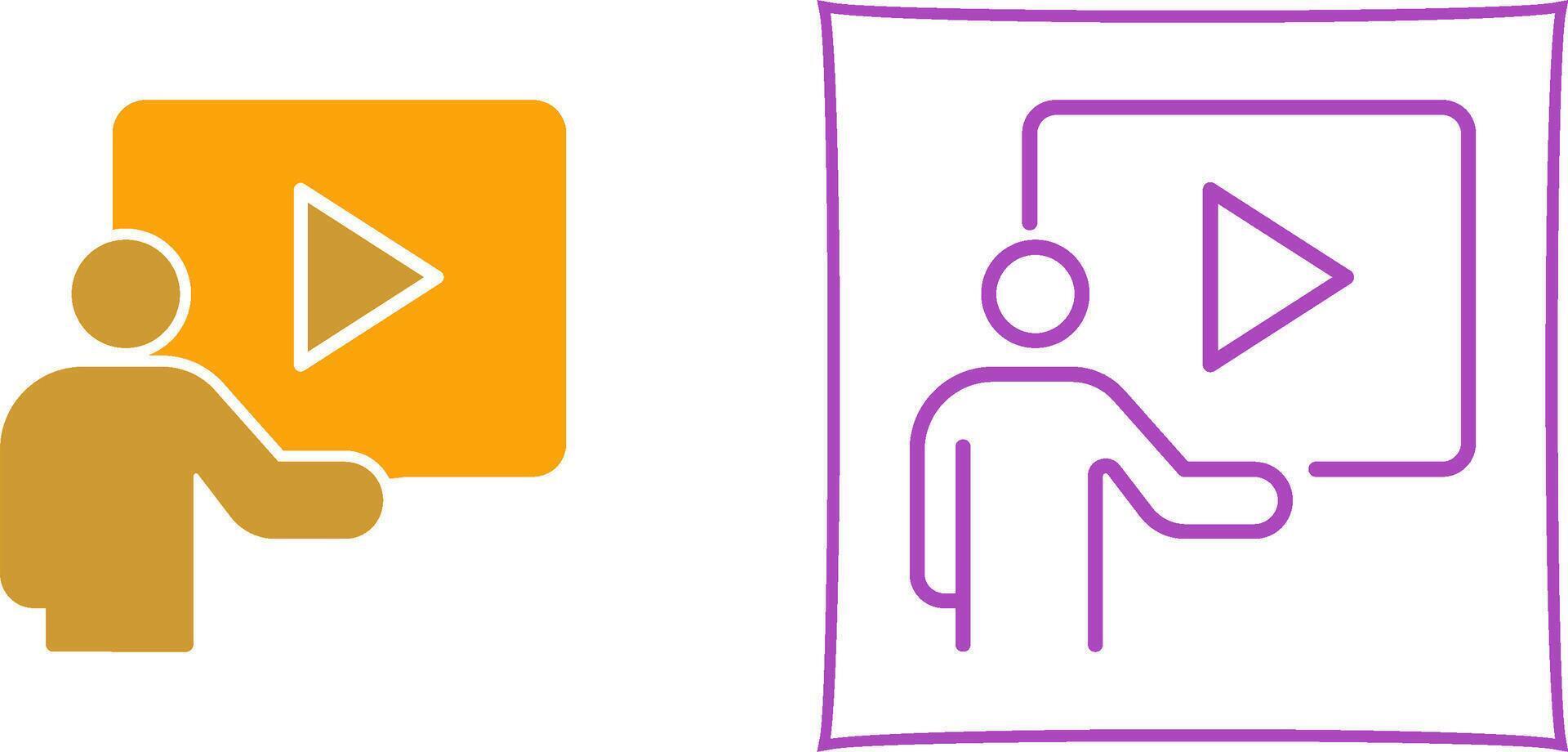 Video Lesson Vector Icon