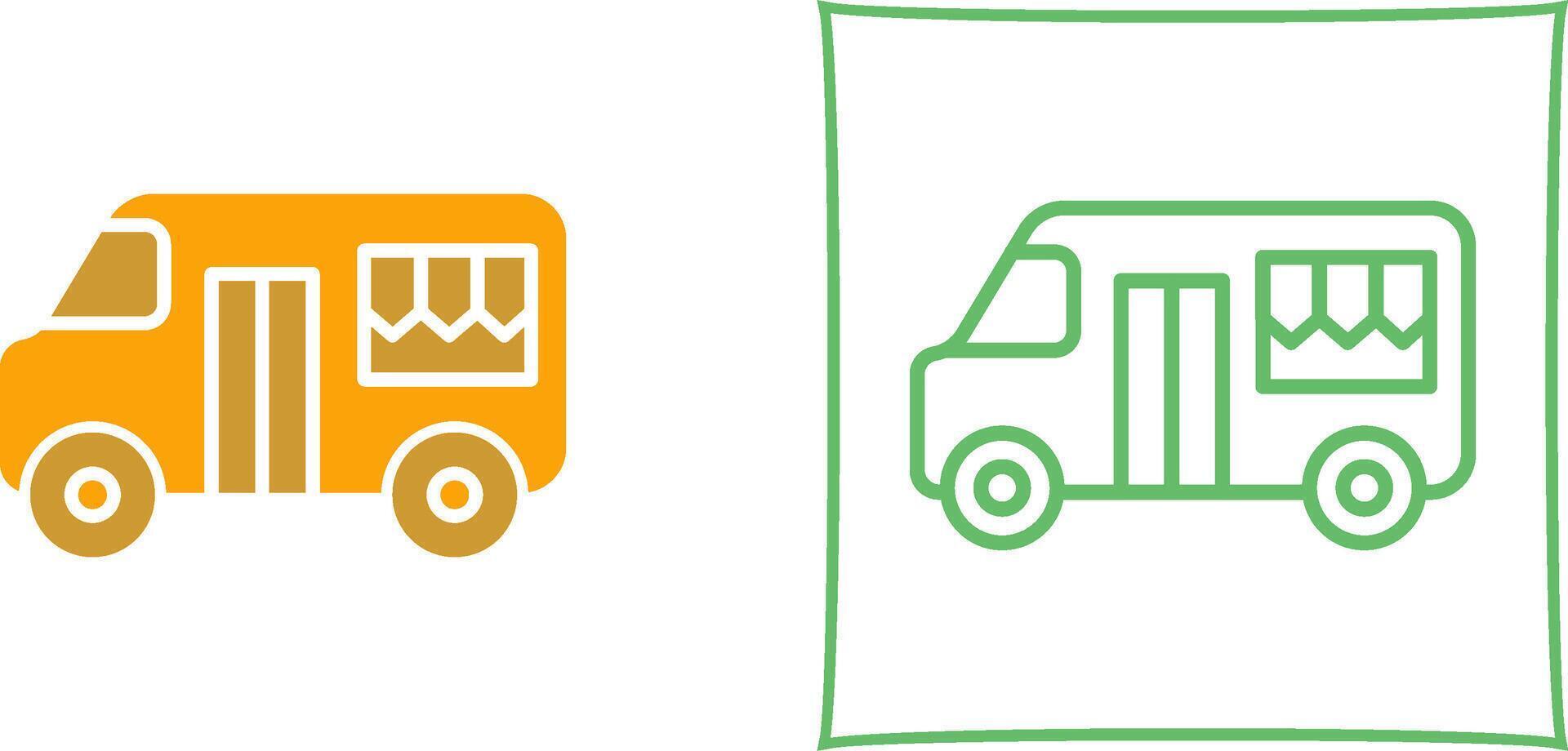 Fast Food Truck Vector Icon