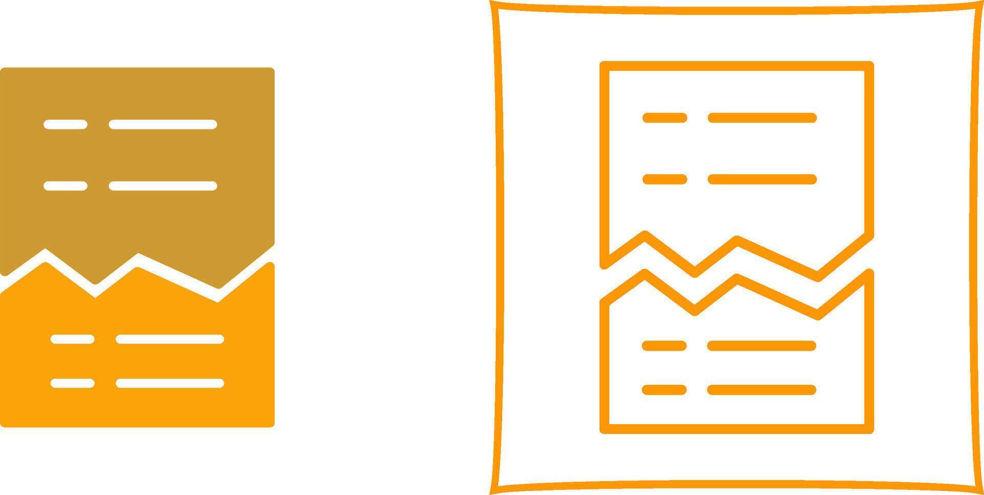Corrupted List Vector Icon