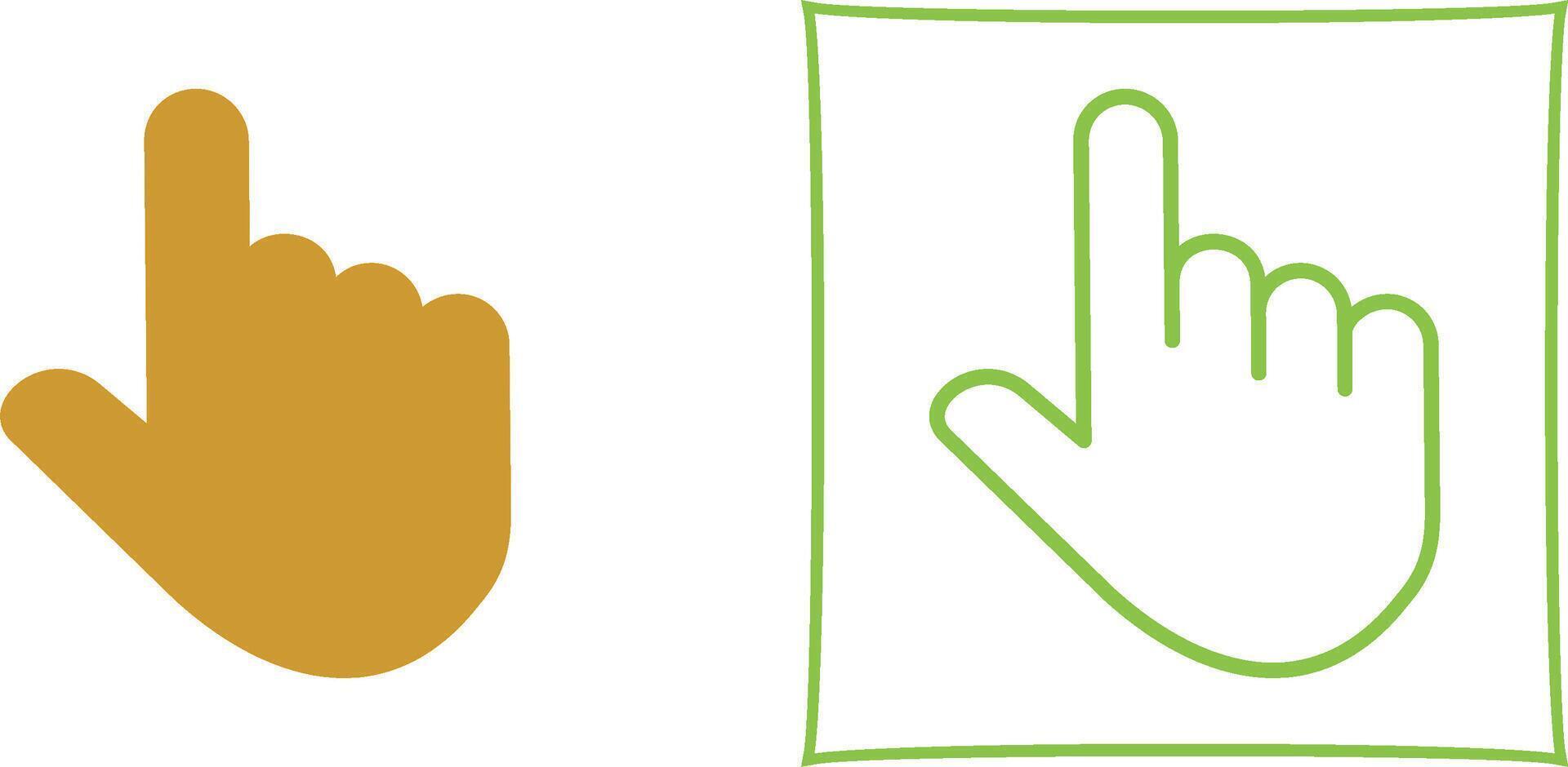 Raised Finger Vector Icon