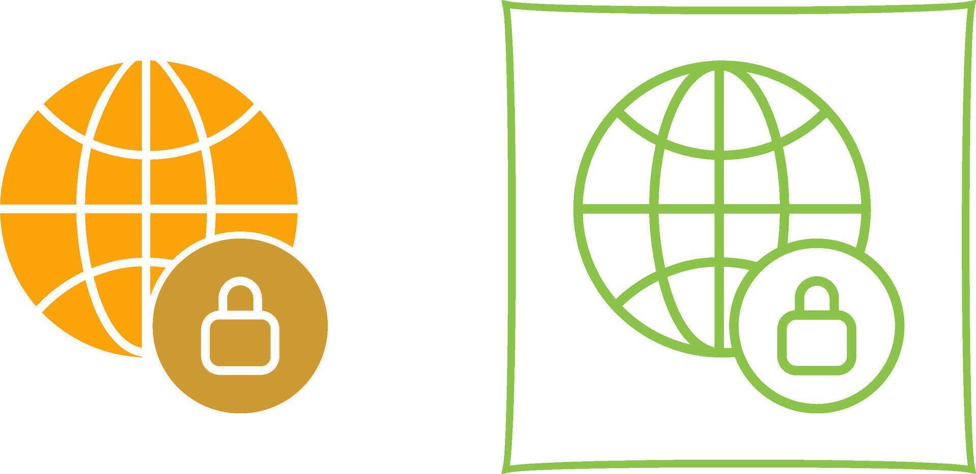 Worldwide Security Vector Icon