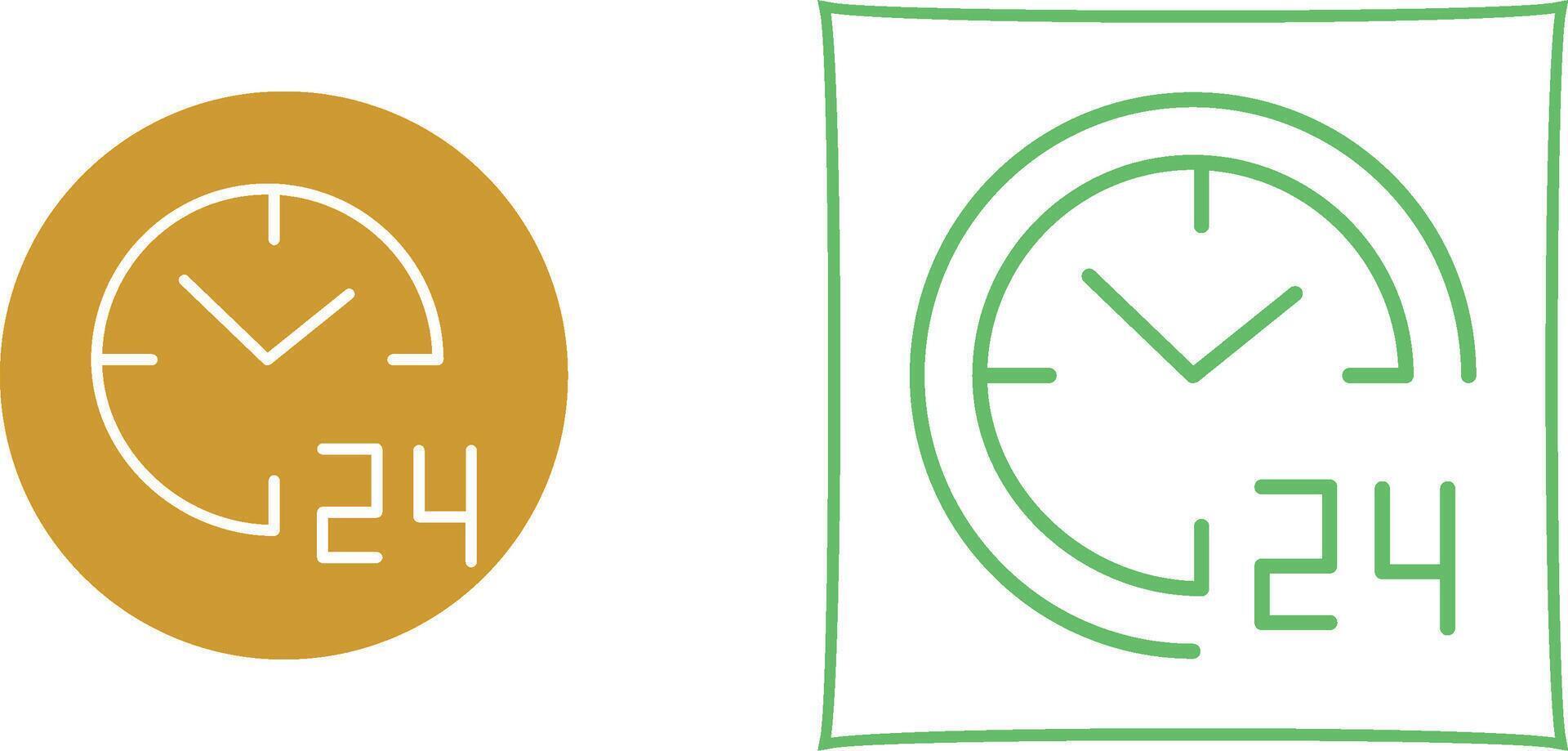 24 hours Vector Icon