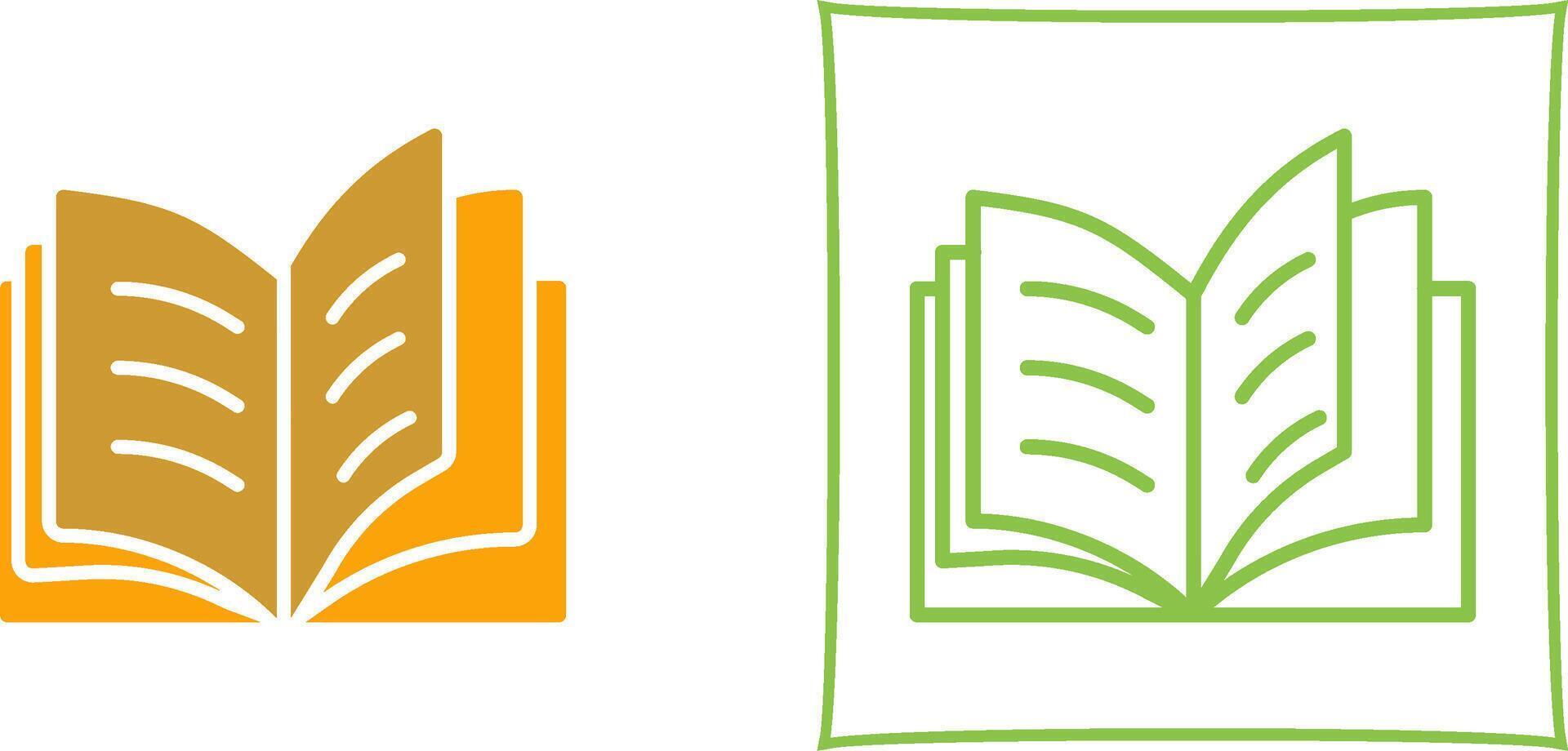 Open Book Vector Icon