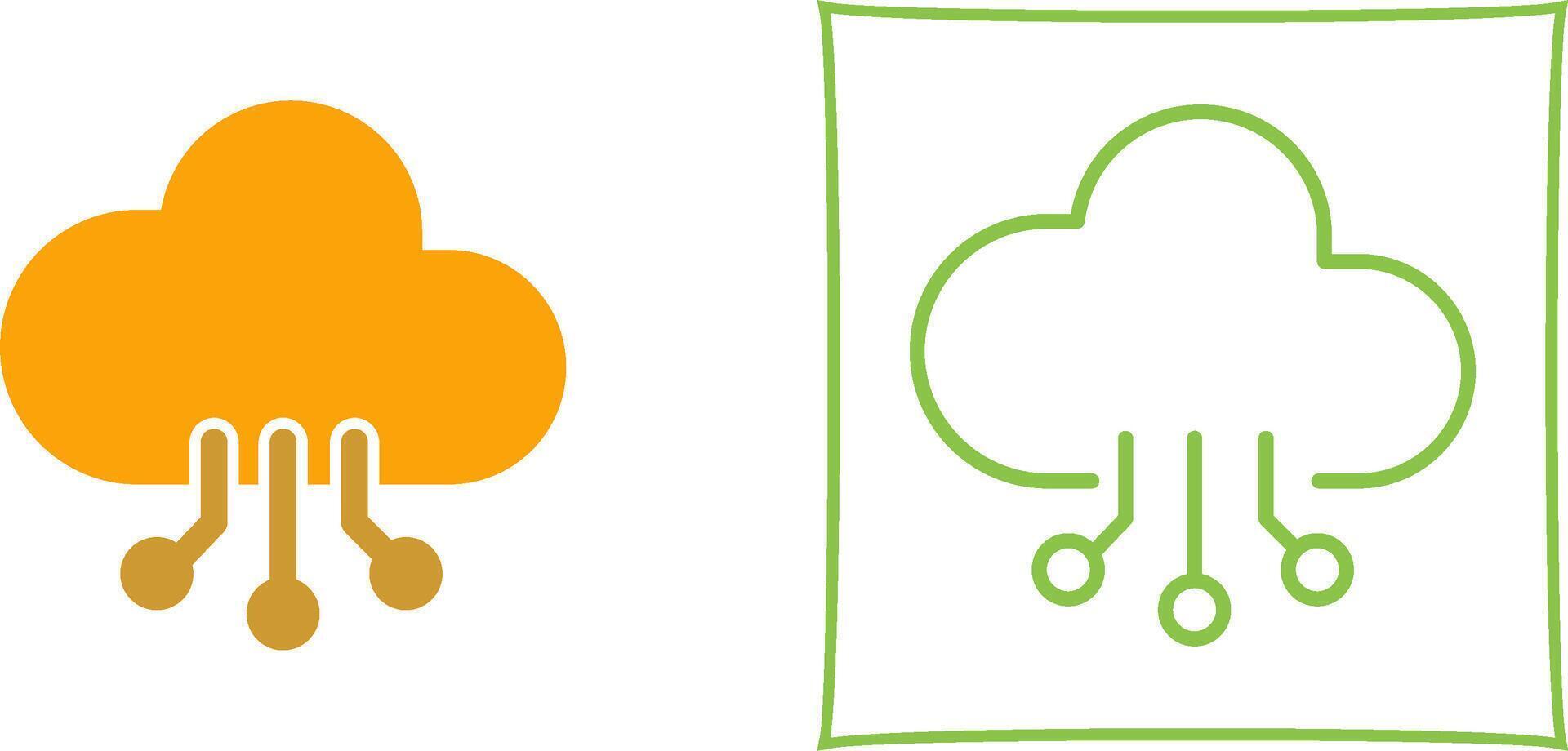 Cloud Computing Vector Icon