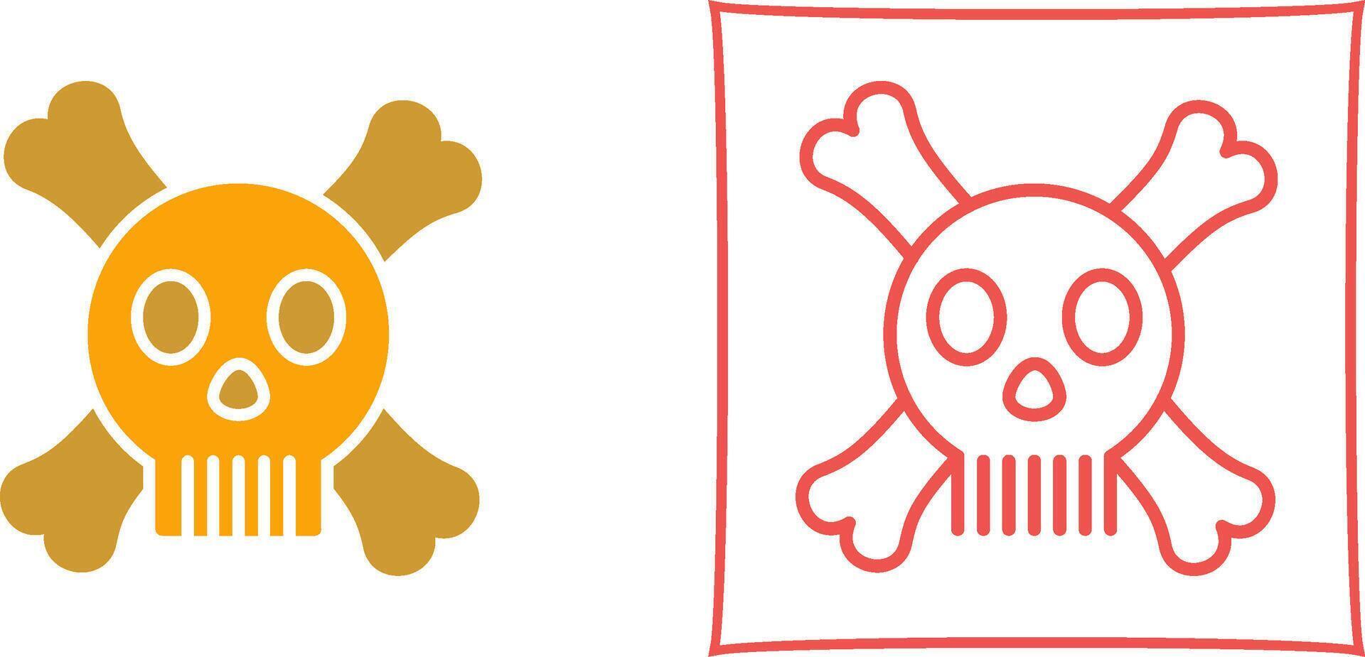 icono de vector de signo de muerte