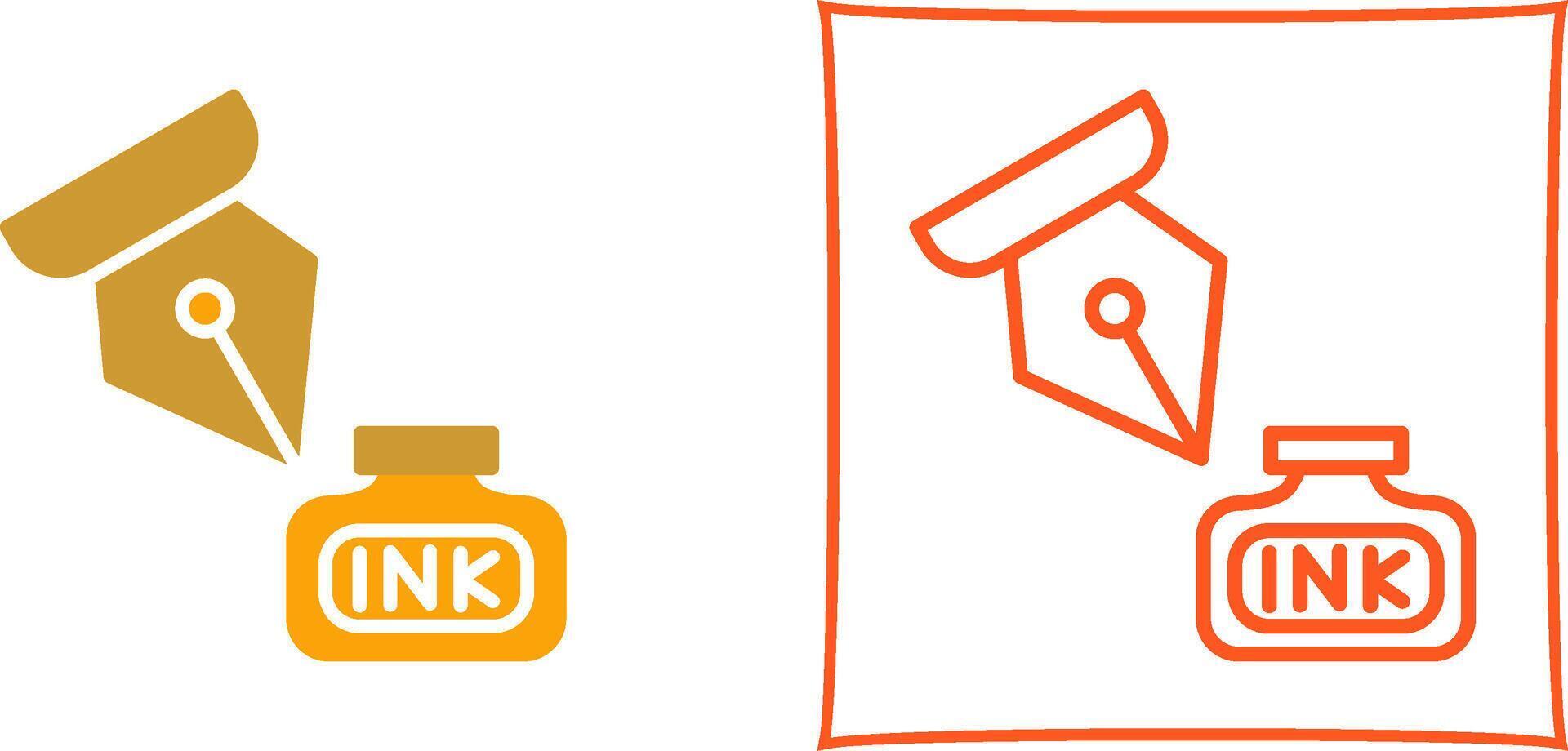 Ink and Pen Vector Icon