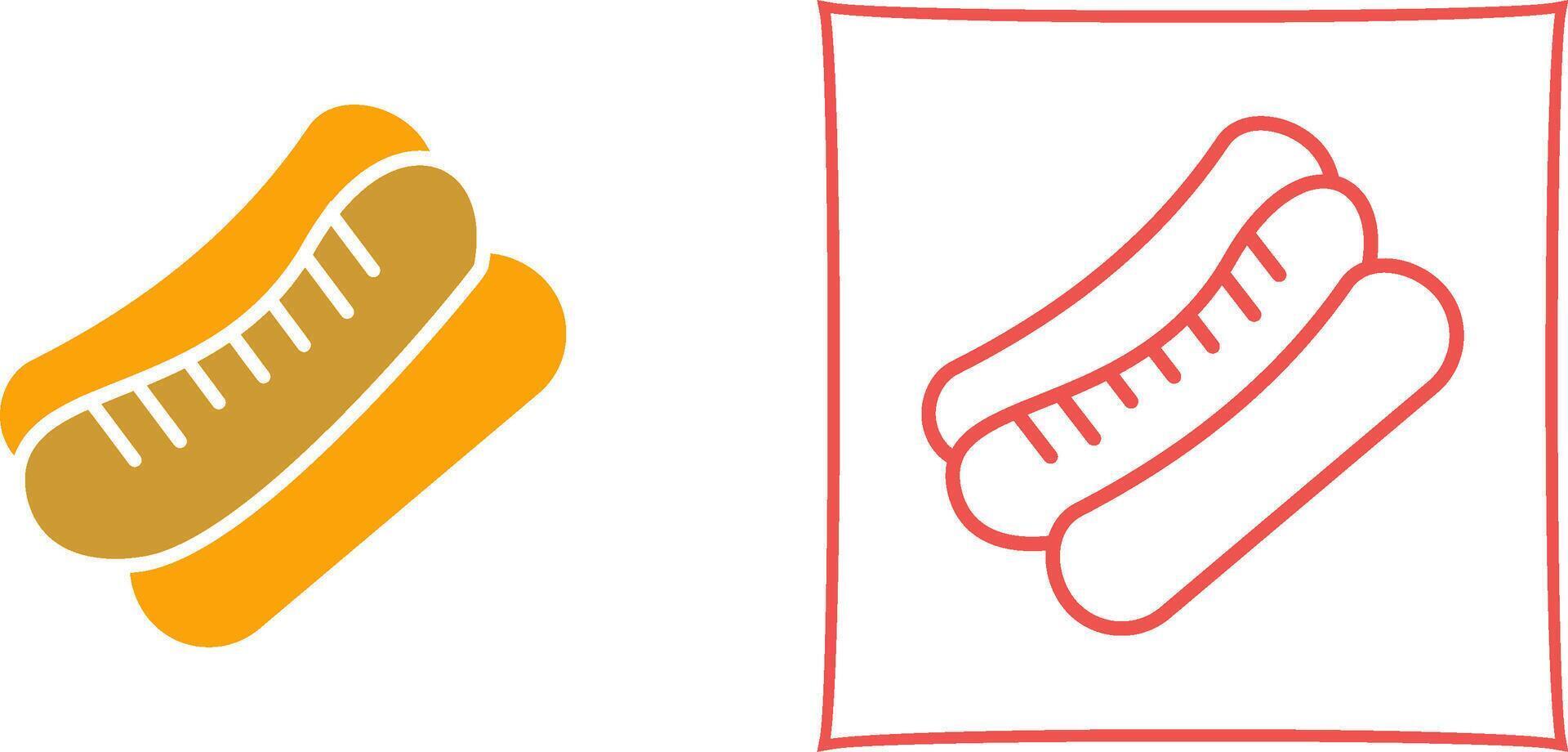 Hot Dog Vector Icon