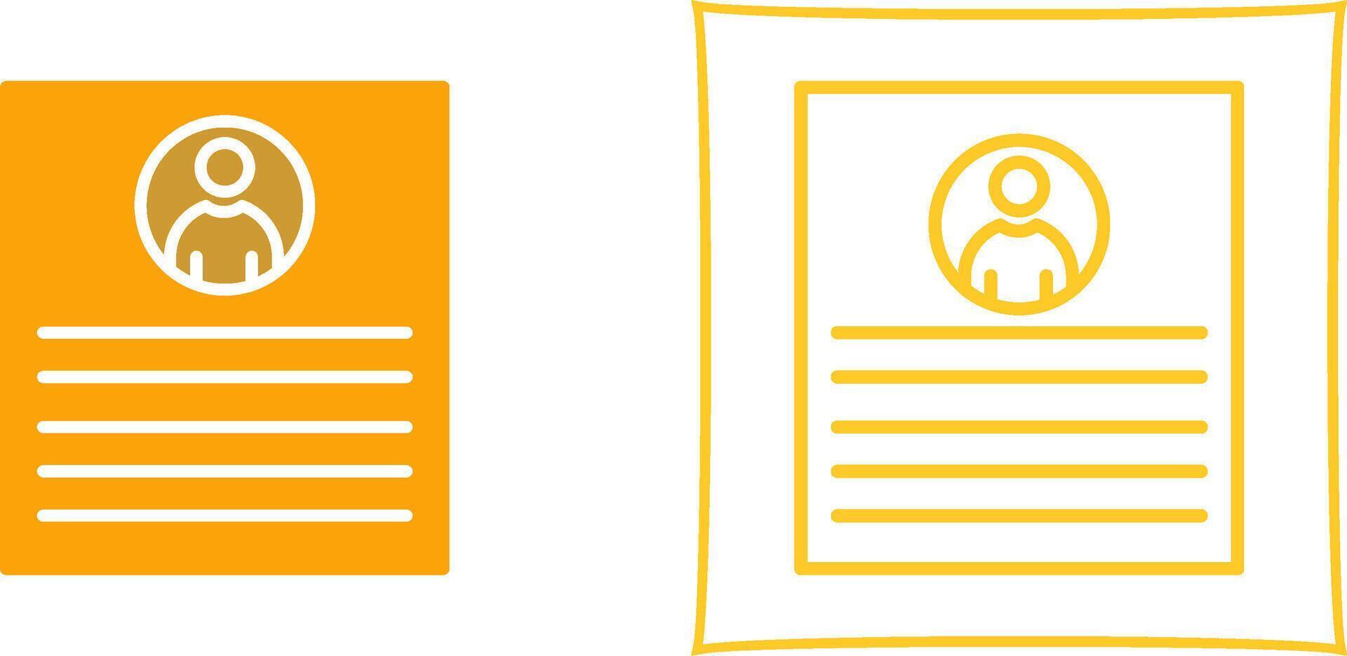 Client Profile Vector Icon