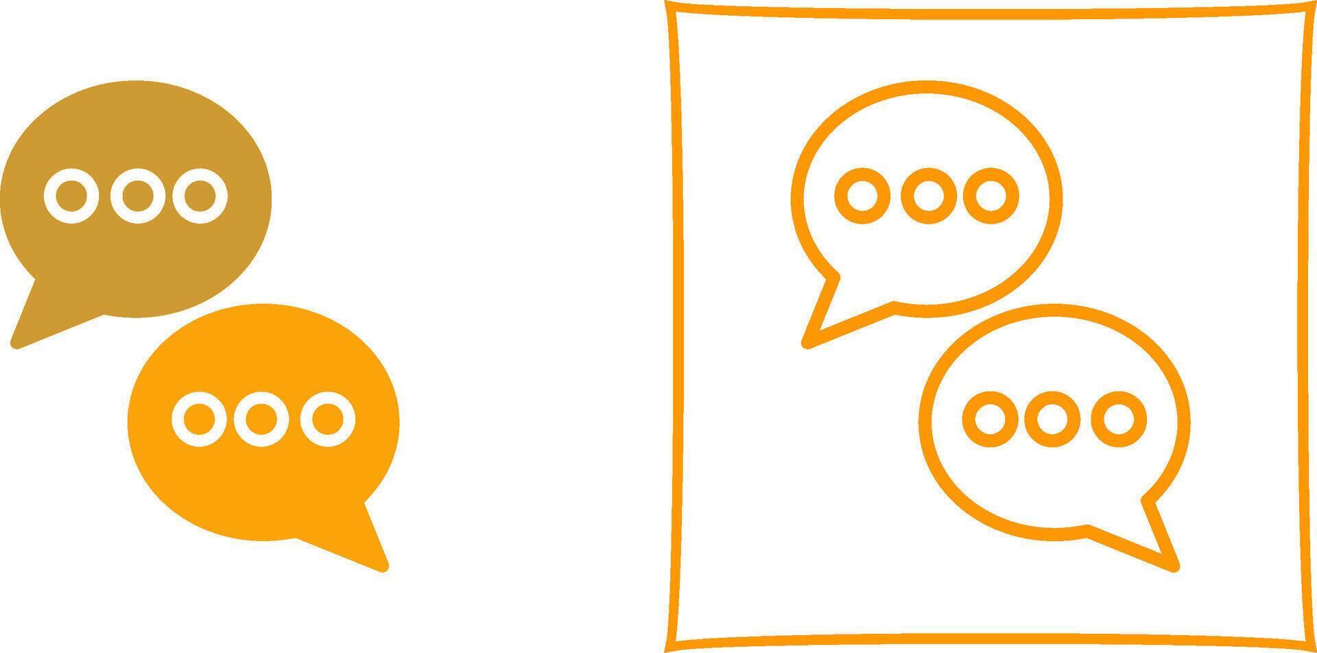 Chat Conversation Vector Icon