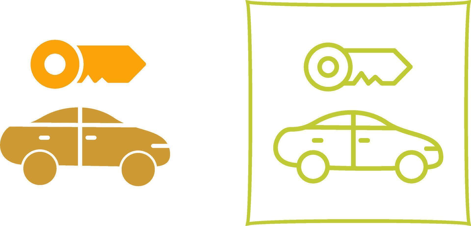 Rent a Car Vector Icon