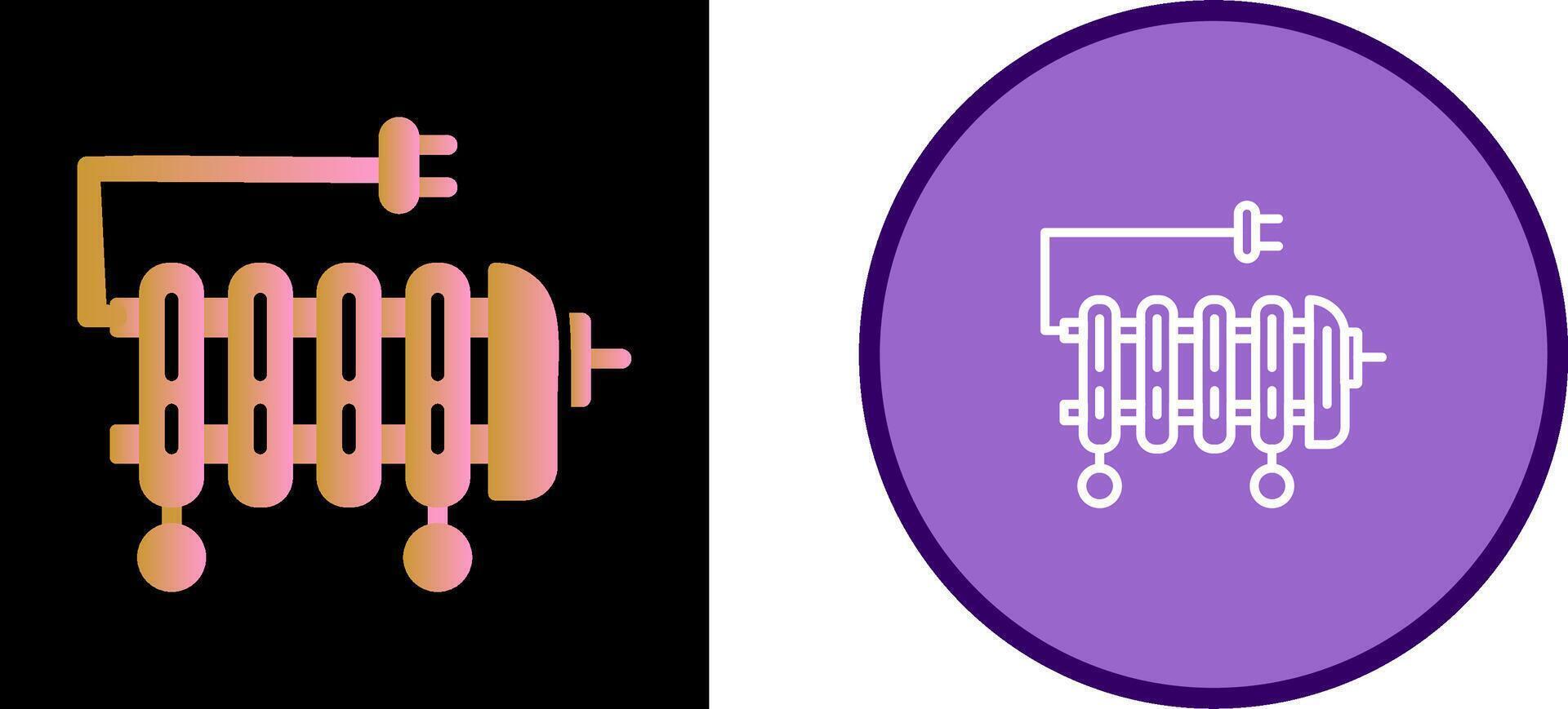 Oil Heater Vector Icon