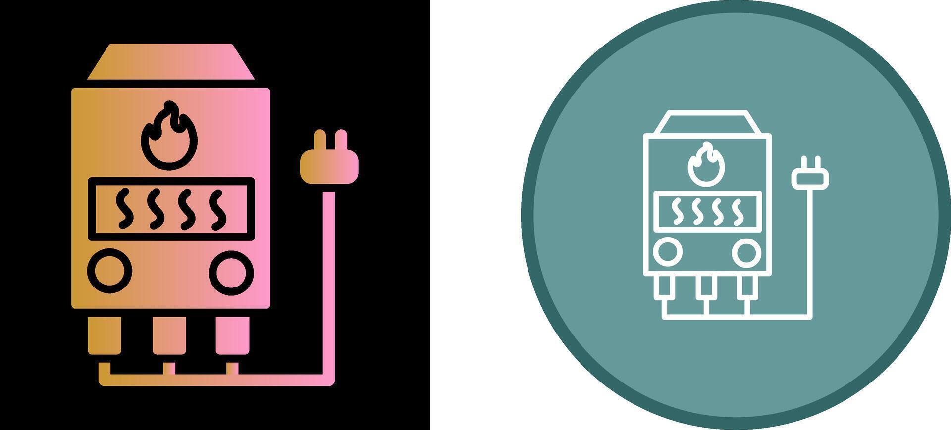 icono de vector de horno eléctrico