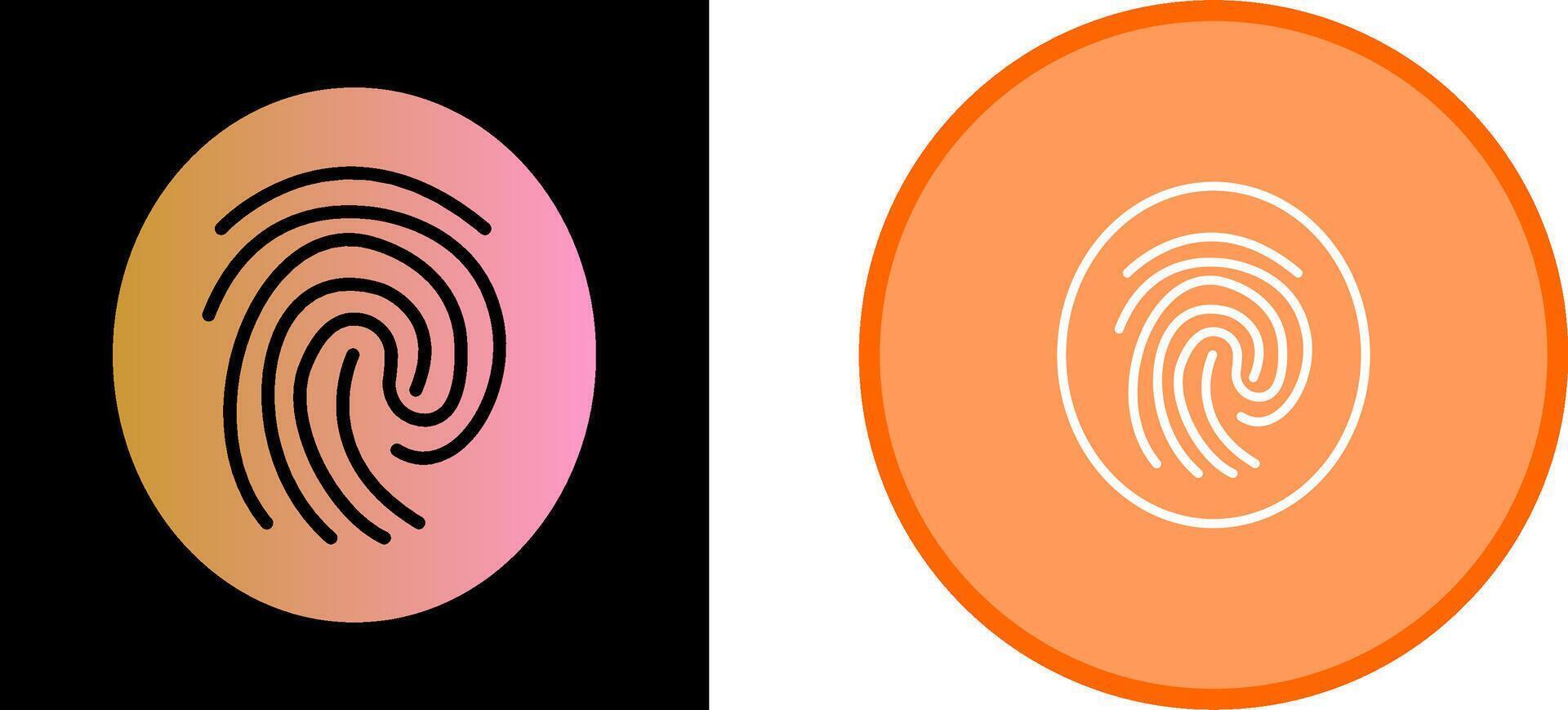 Fingerprint Vector Icon