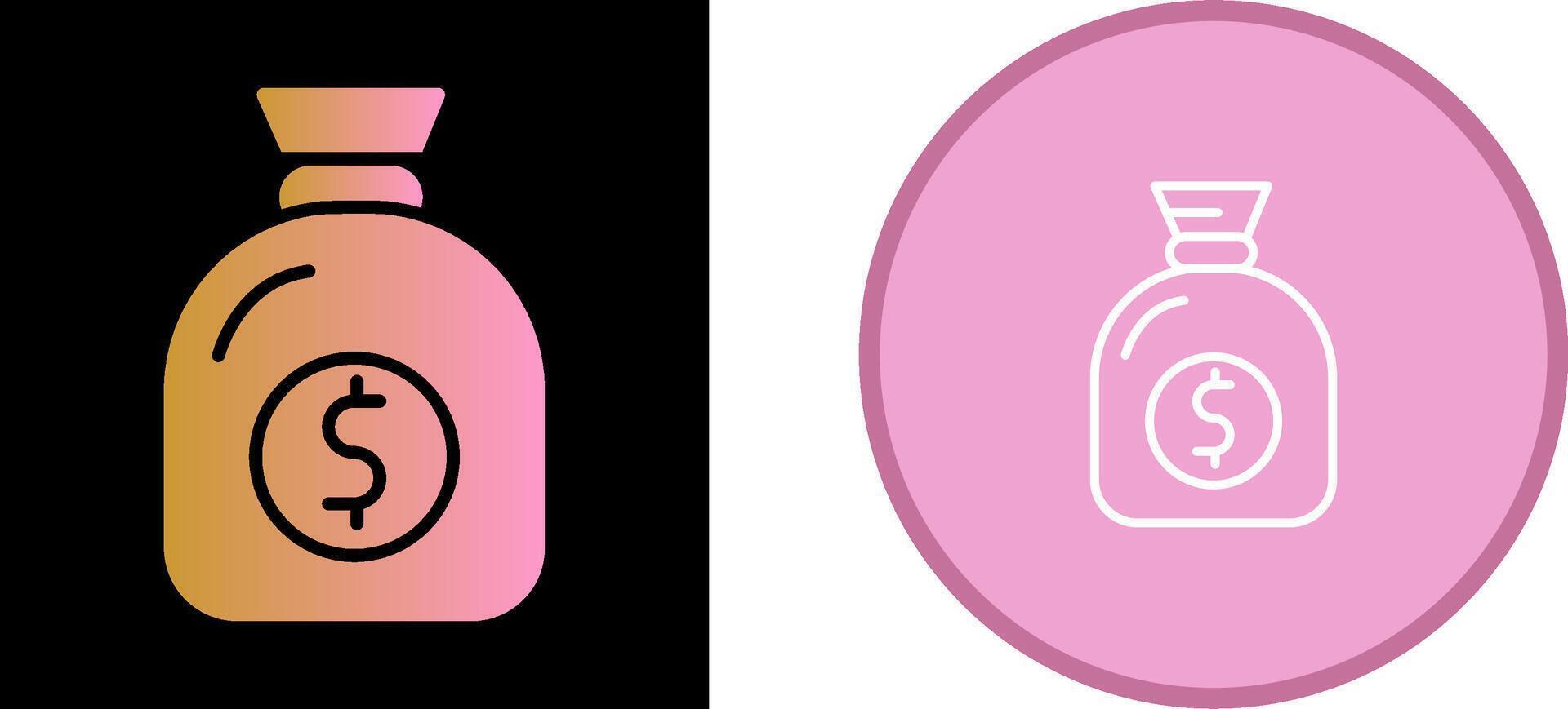 Sack Of Money Vector Icon