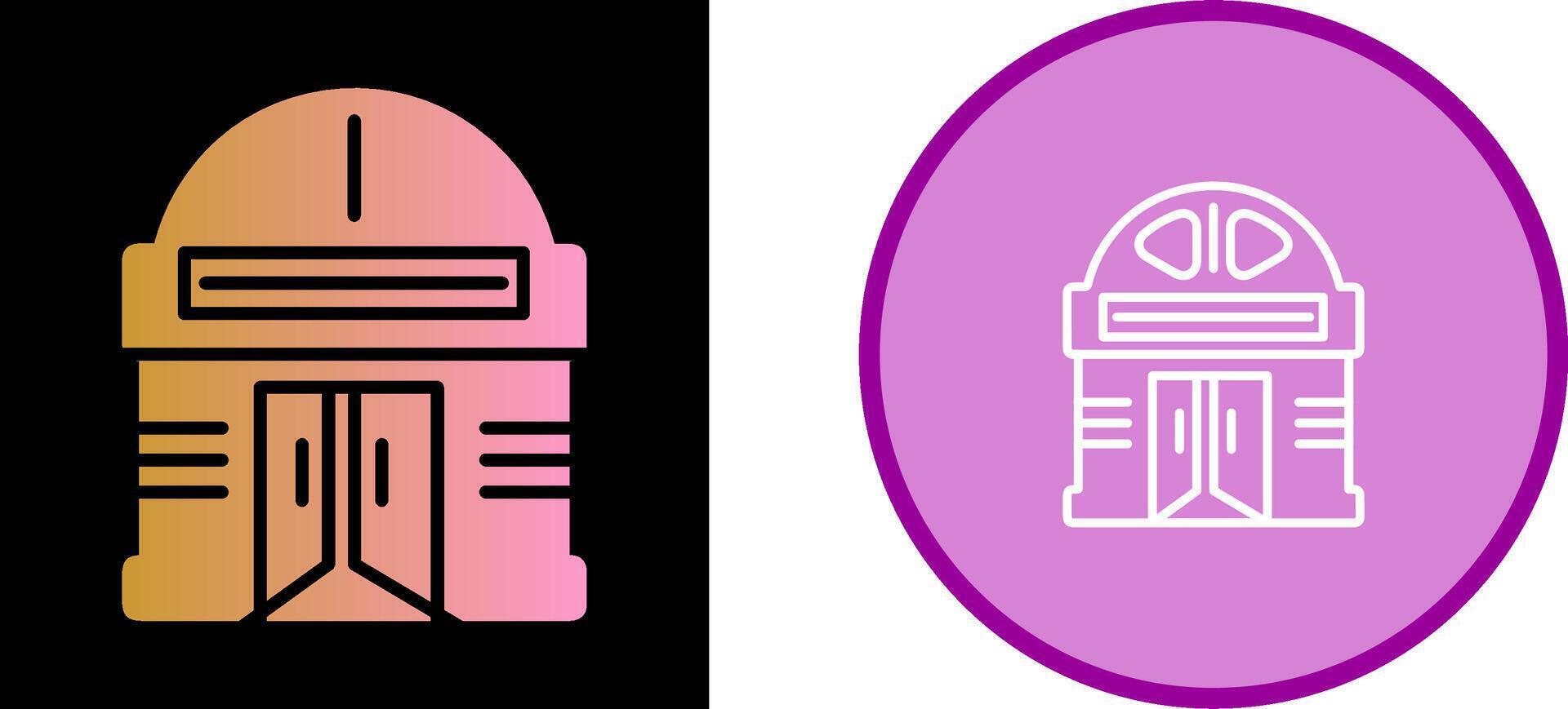 Building Cinema Vector Icon