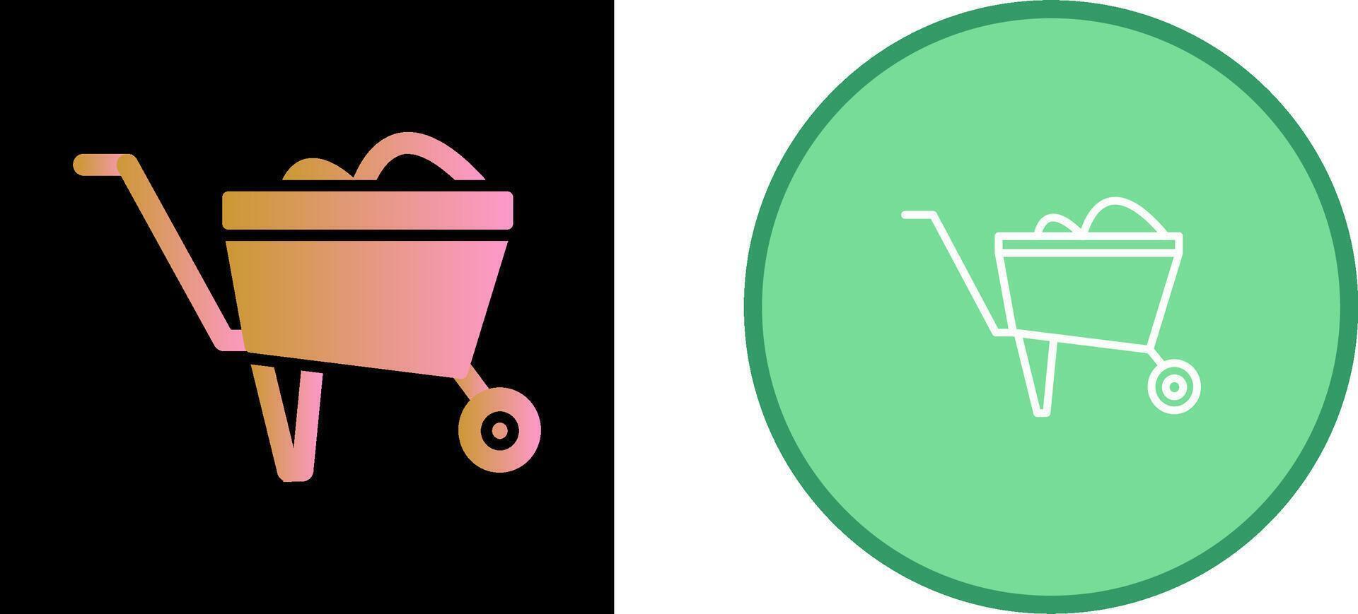 Wheelbarrow Vector Icon