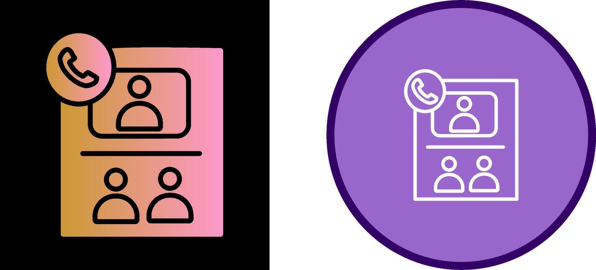 Conference Call Vector Icon
