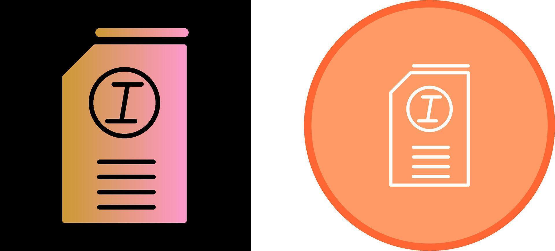 Italic Vector Icon