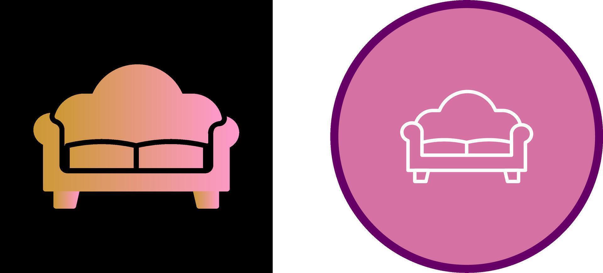 Double Sofa Vector Icon