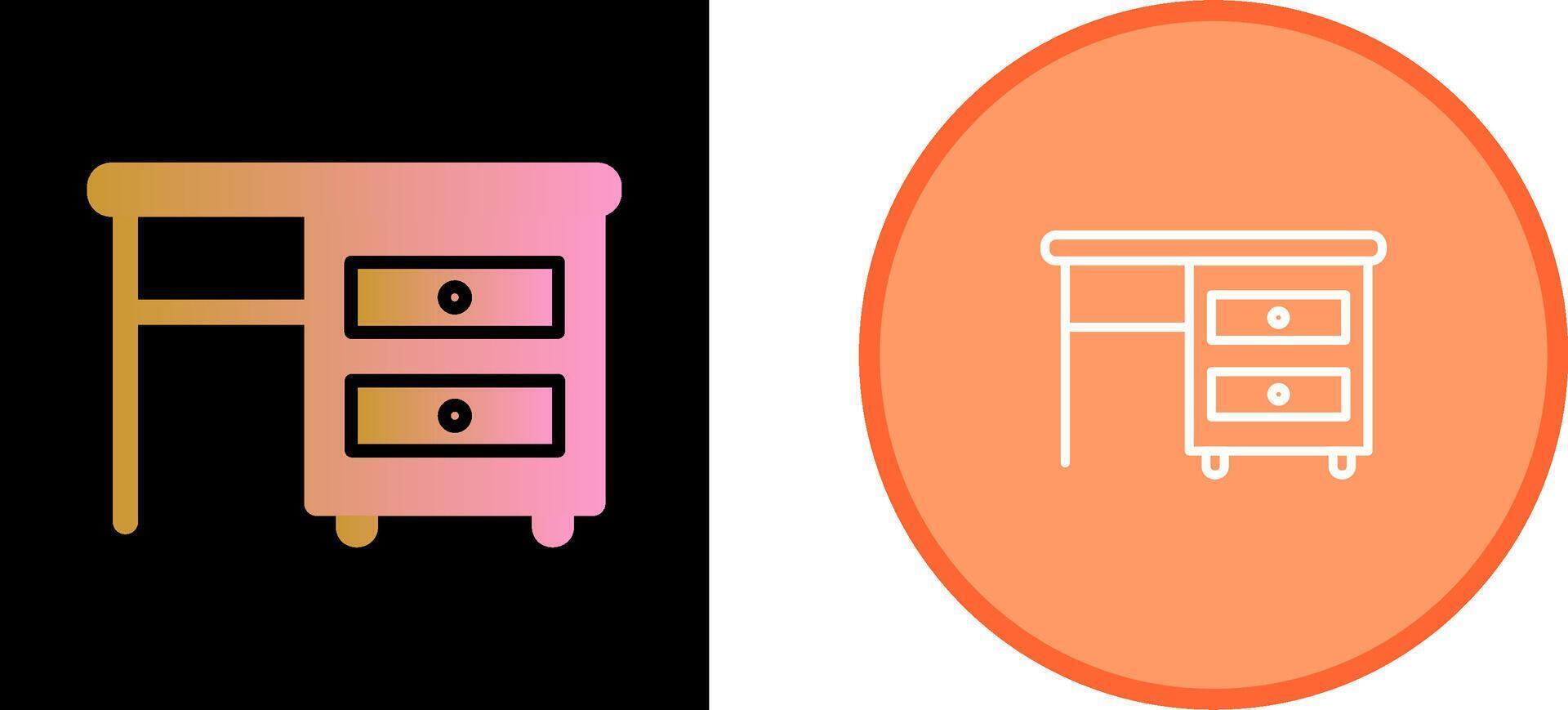 Table with Drawers I Vector Icon