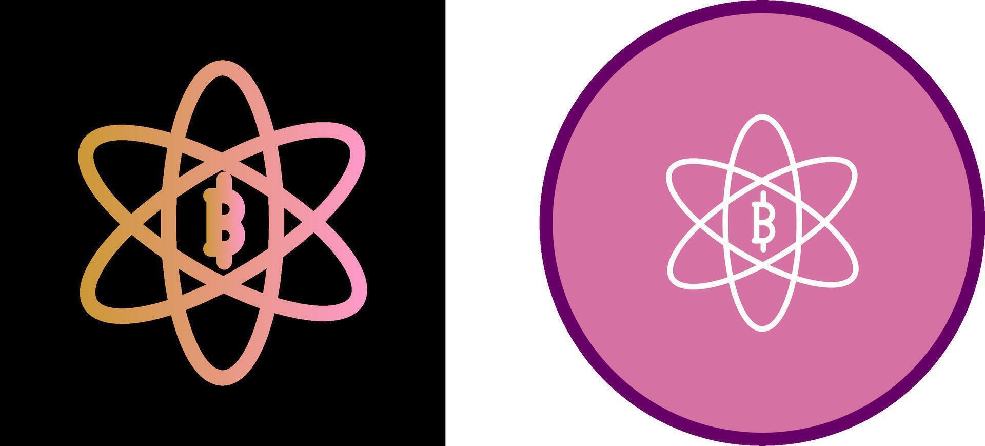 Bitcoin Science Vector Icon