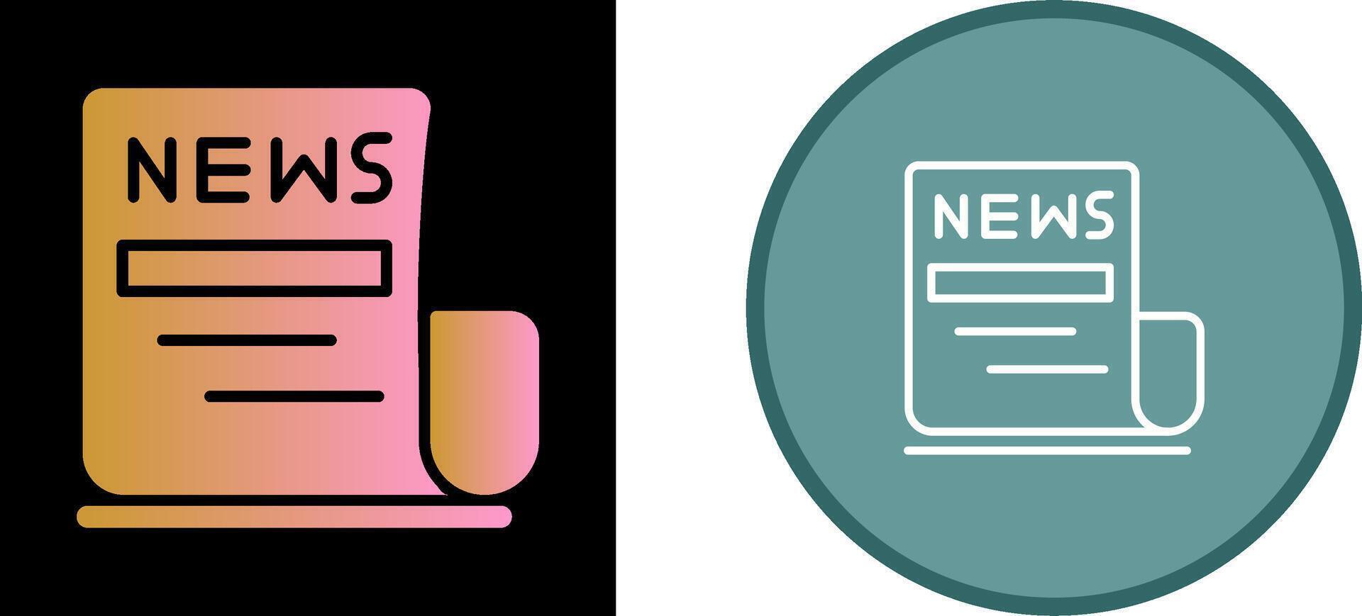 Newspaper Vector Icon