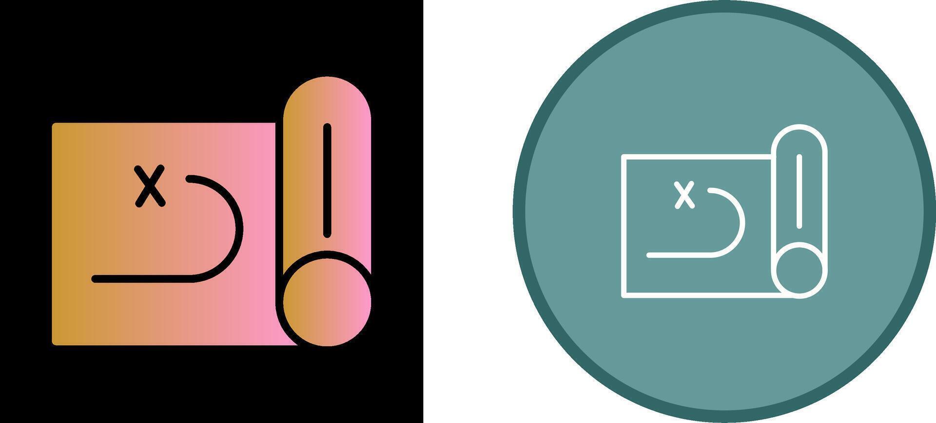 Treasure Map Vector Icon