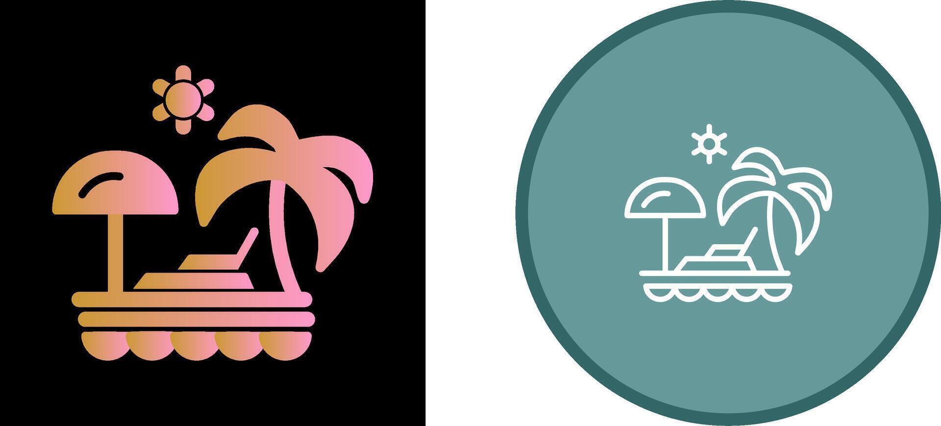 Vacation Spots Vector Icon