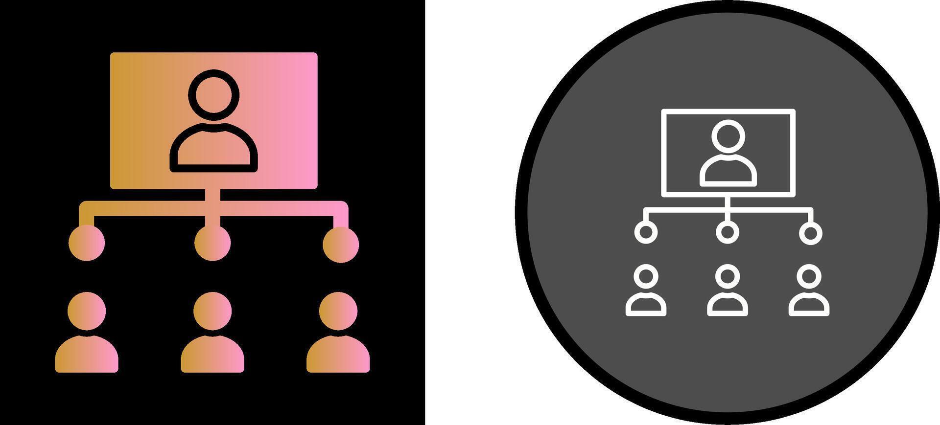 icono de vector de estructura empresarial