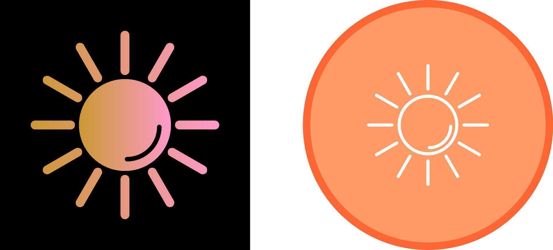 UV Radiation Vector Icon