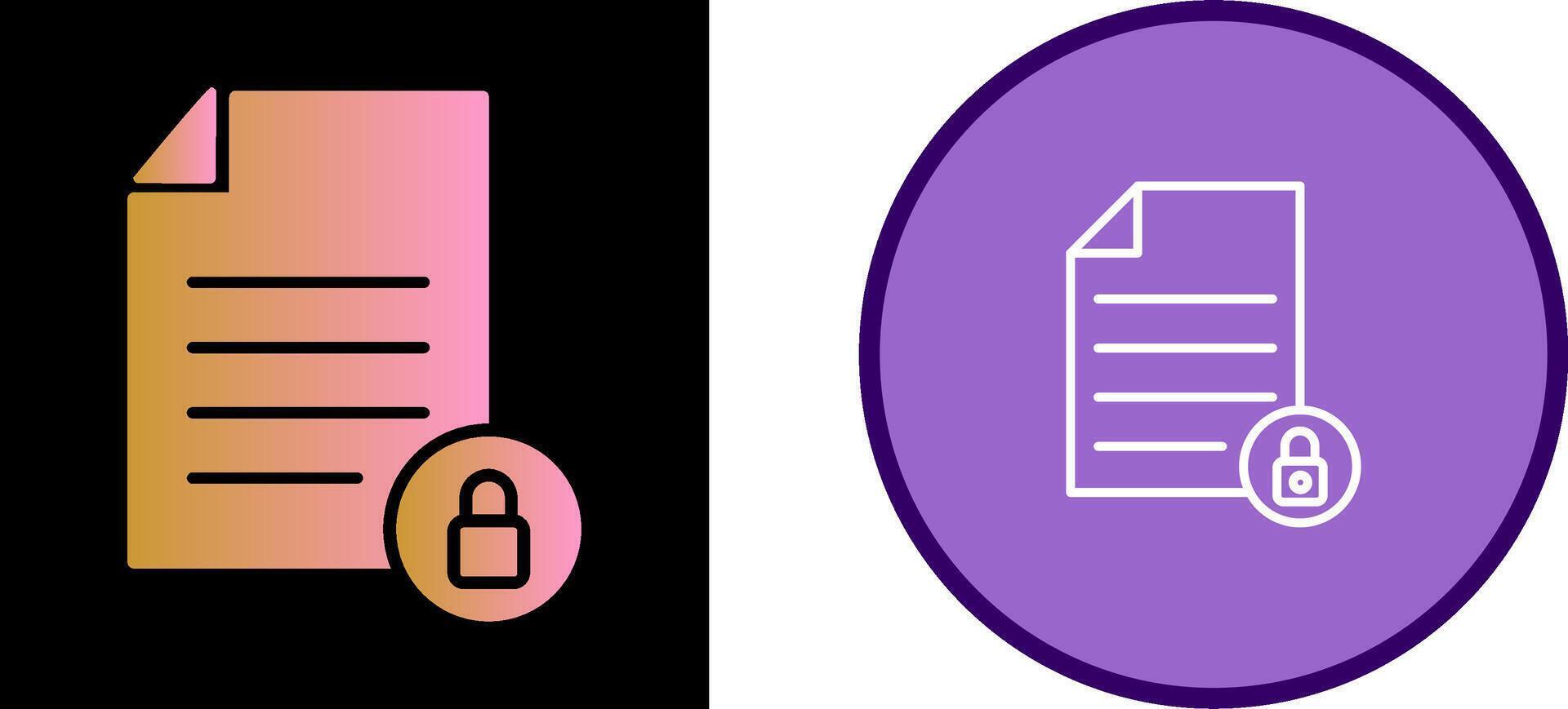 Private Document Vector Icon