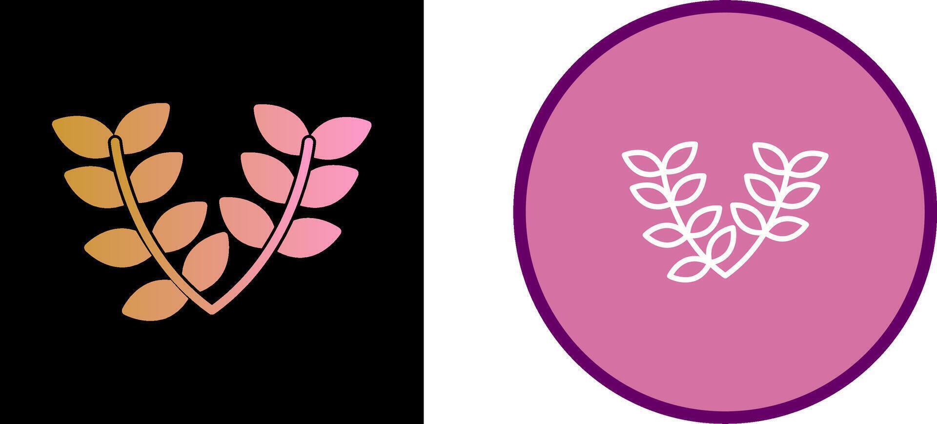 Leaves Wreath Vector Icon