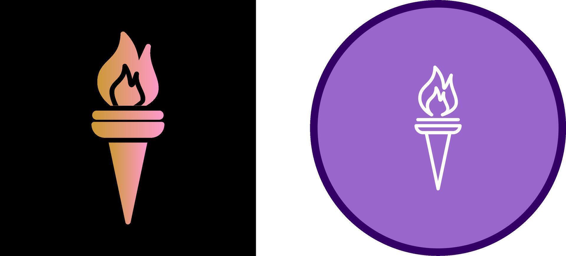 Museum Torch Vector Icon