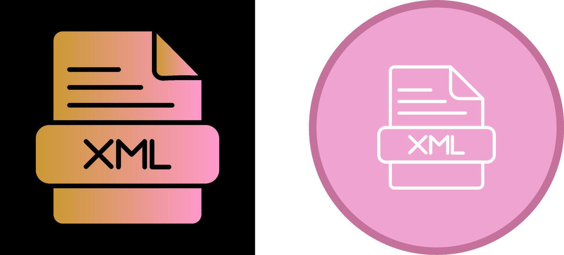 XML Vector Icon