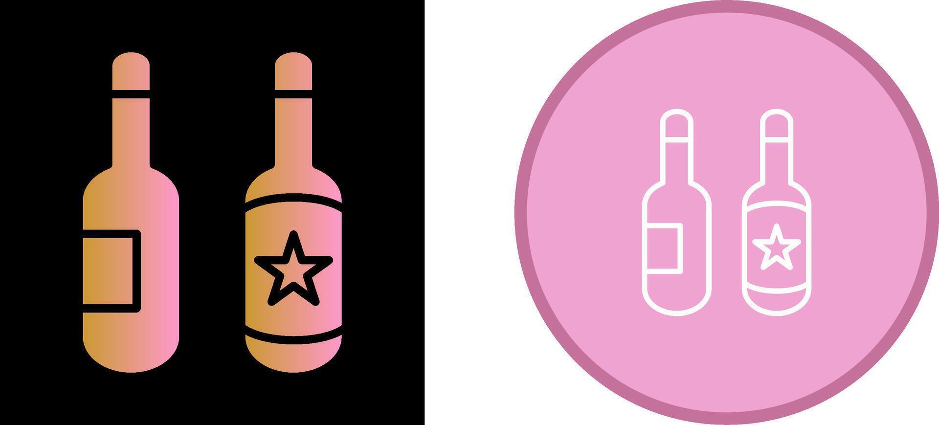 Beer Bottles Vector Icon