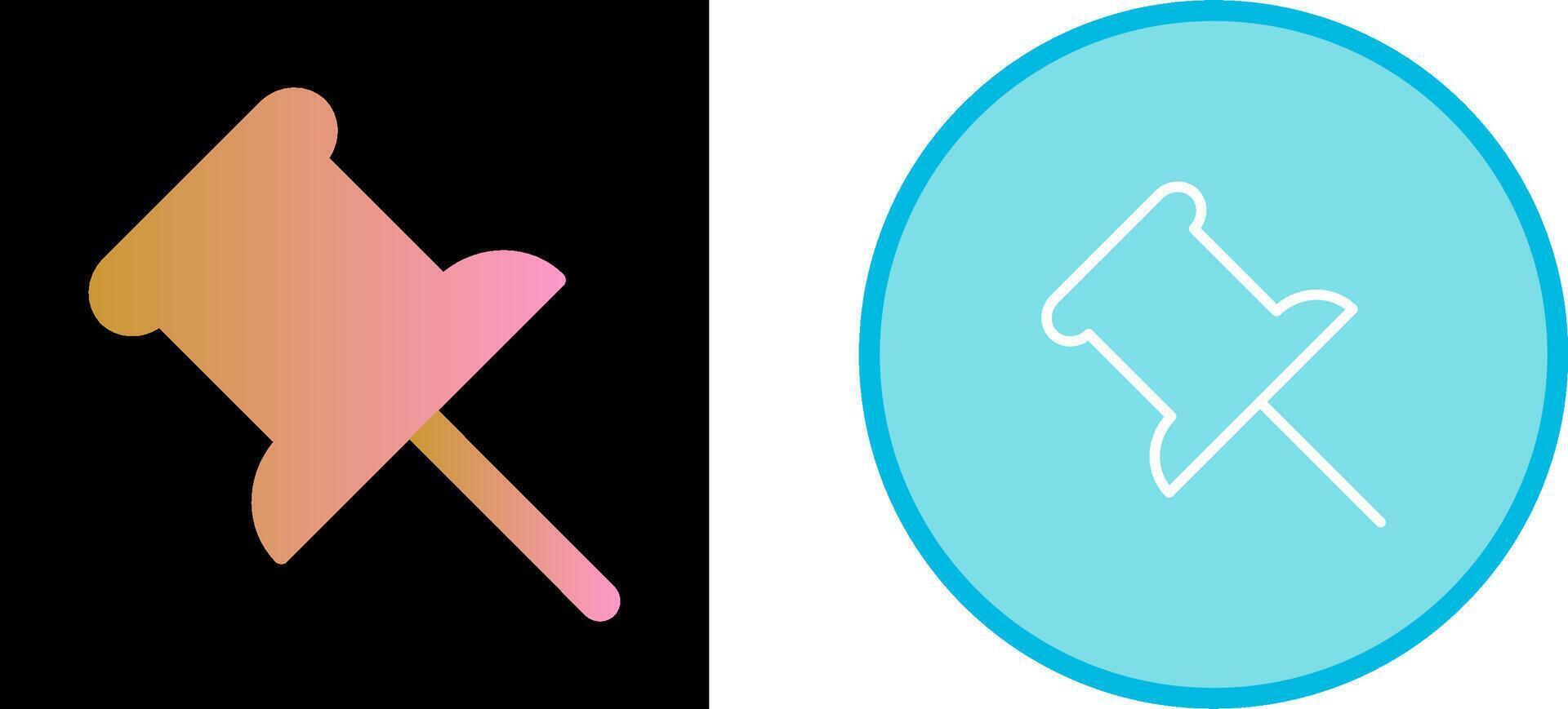 Push Pin Vector Icon