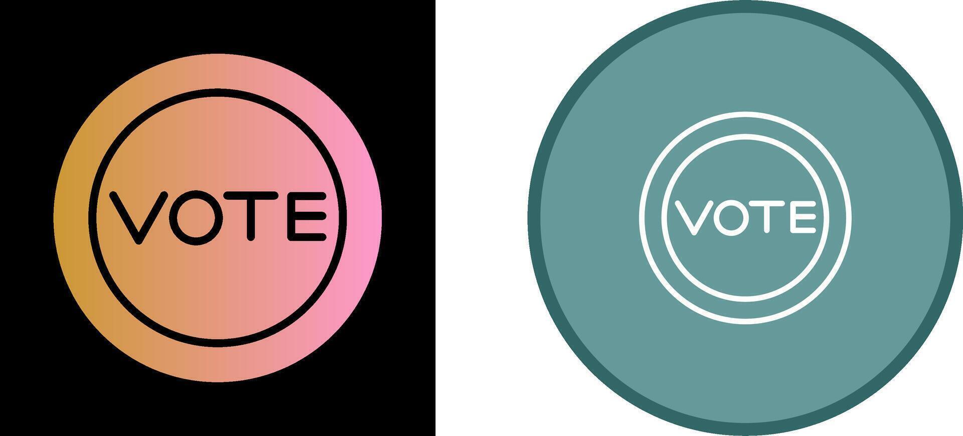 Vote Link Vector Icon