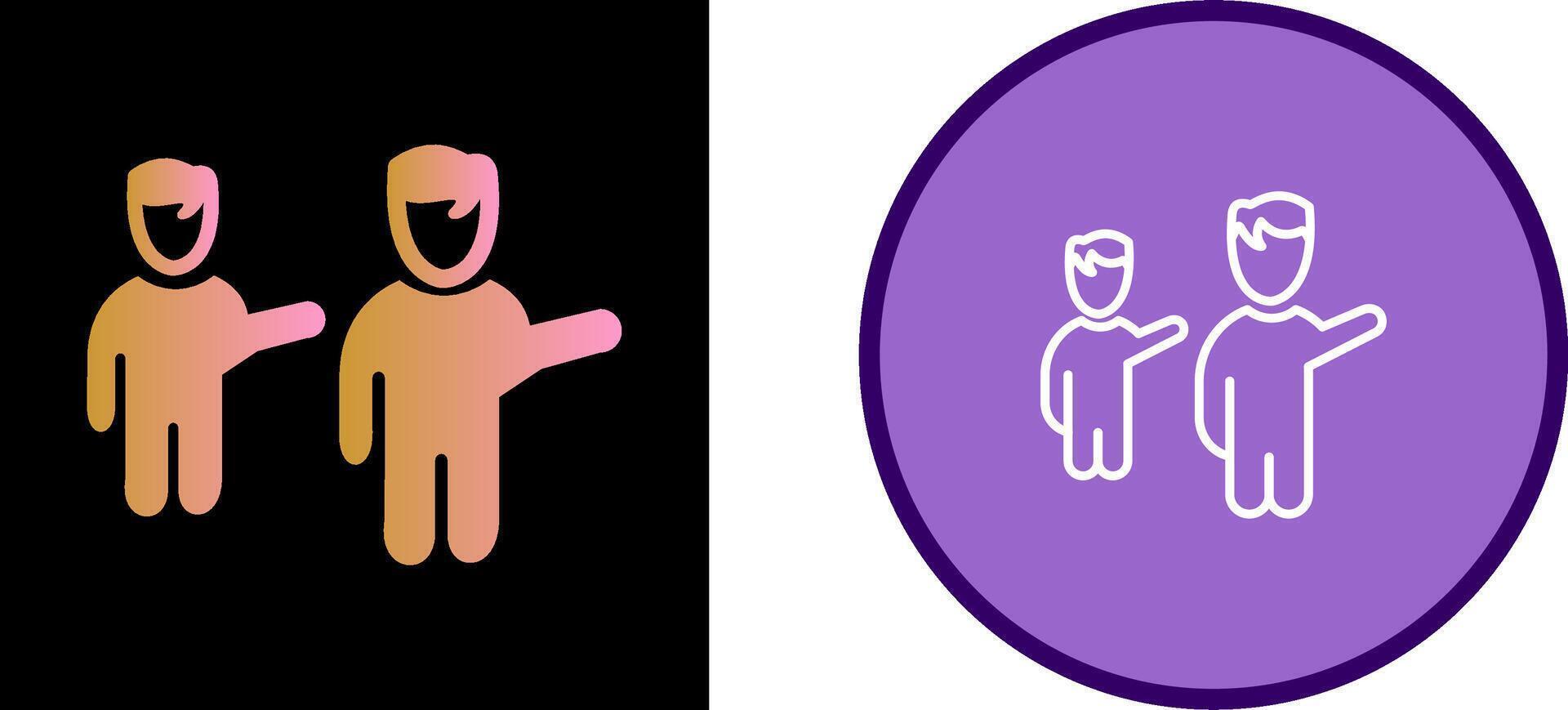 Waving to People Vector Icon