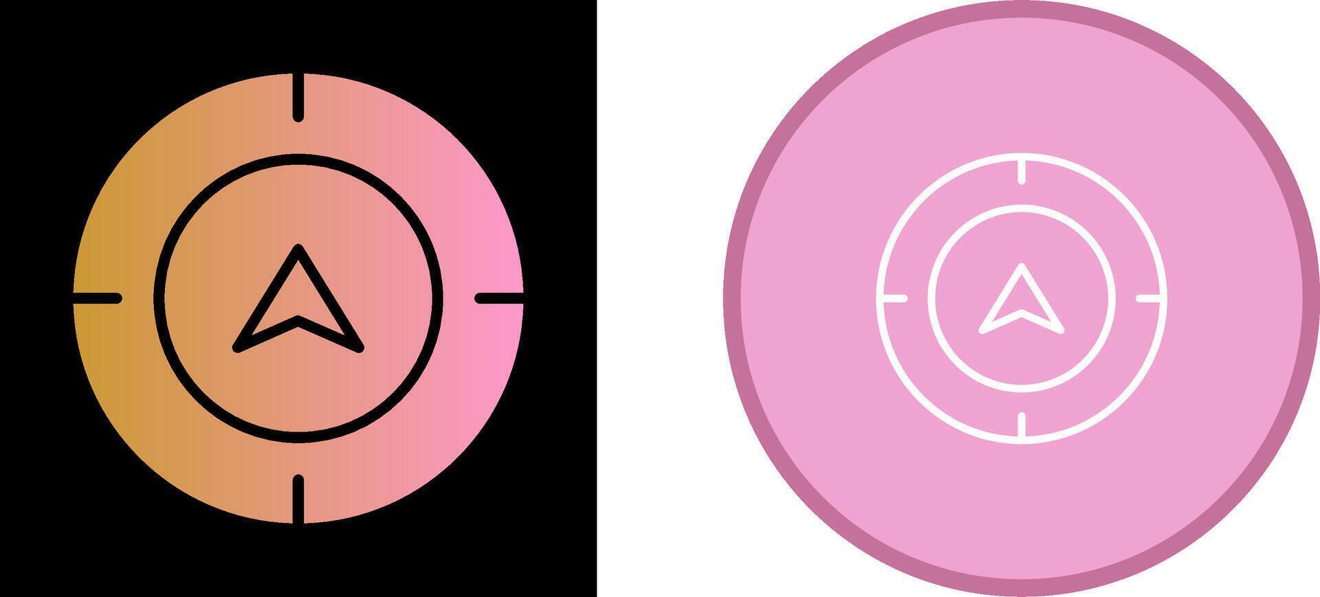 Directional Compass Vector Icon