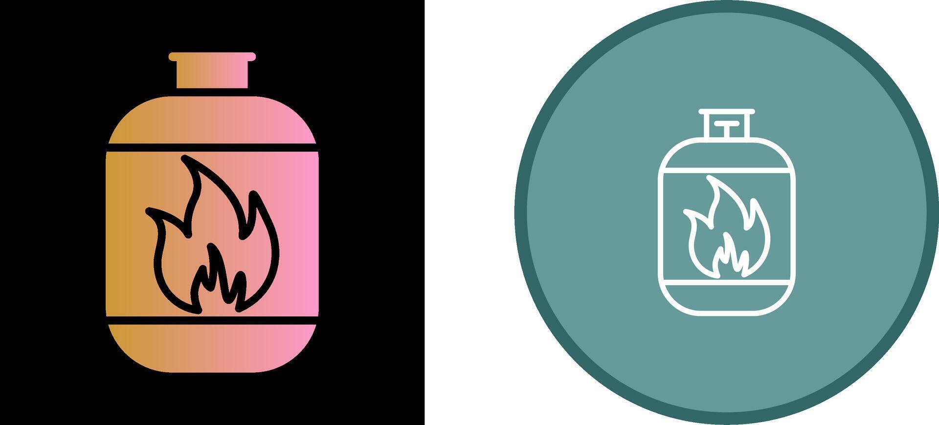 Gas Cylinder Vector Icon