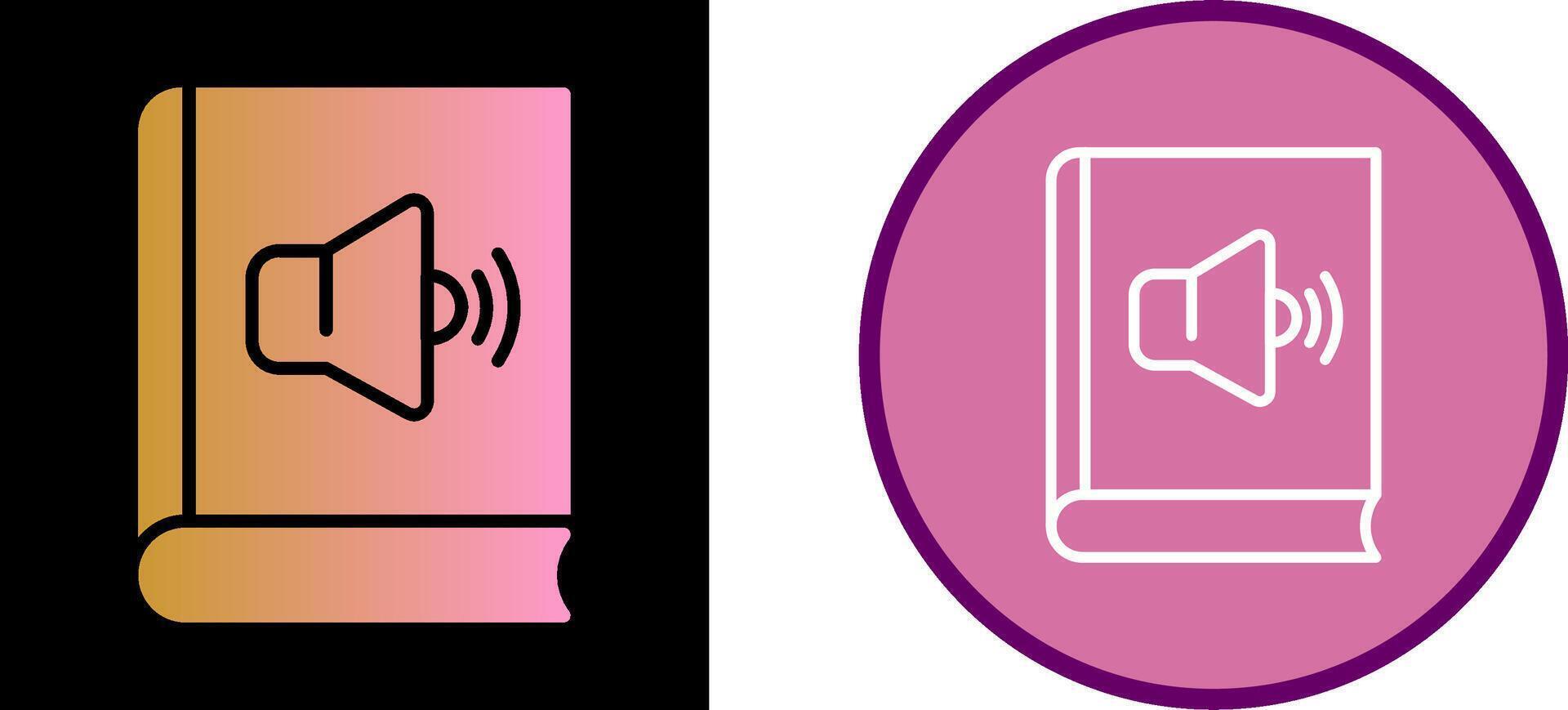 Audio Book Vector Icon