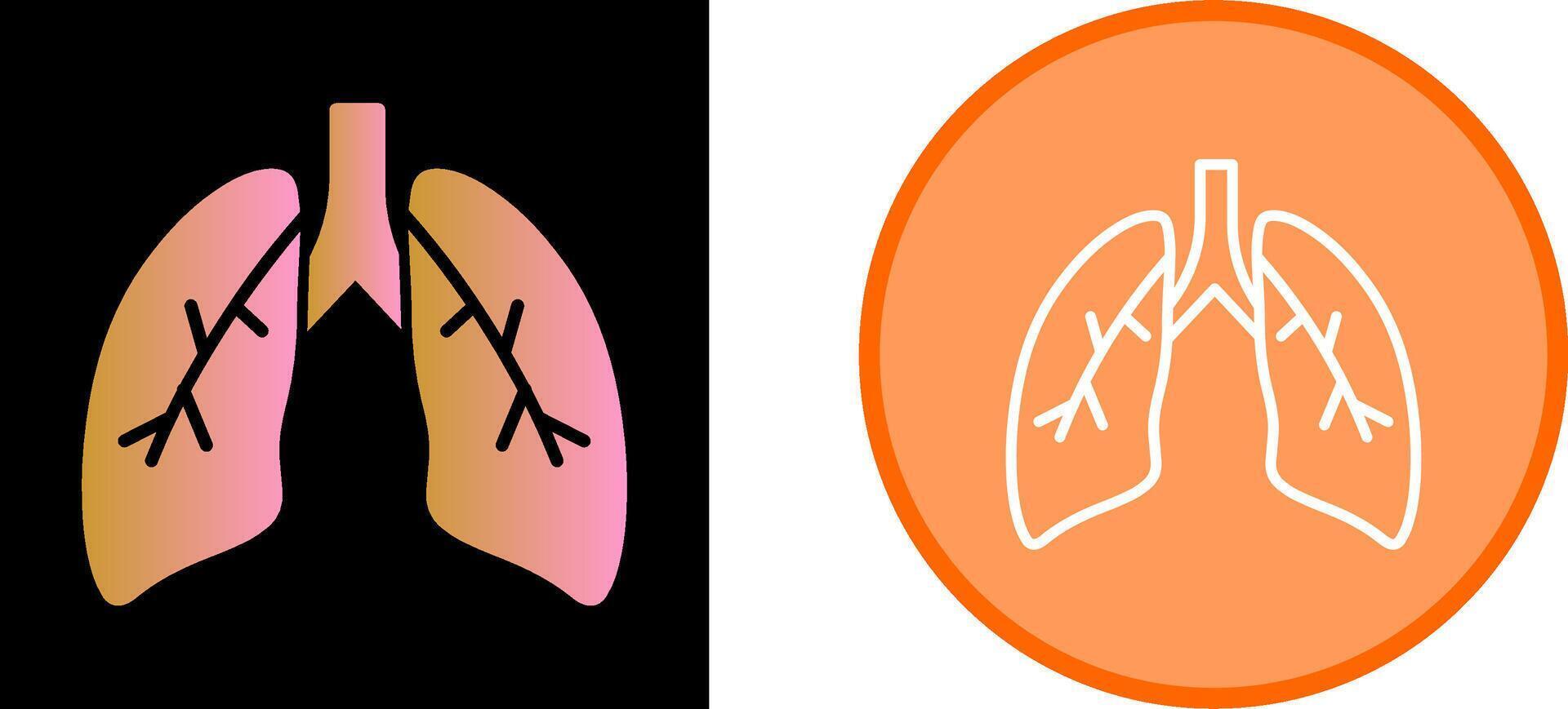 Lungs Vector Icon