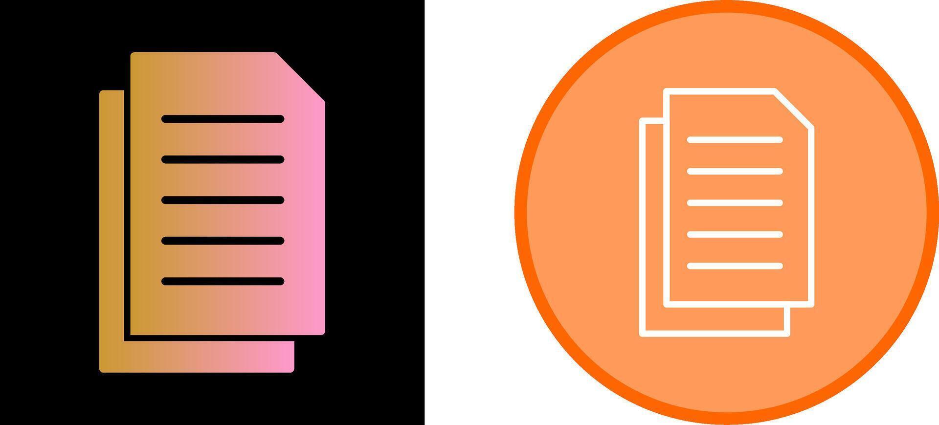 Document Vector Icon