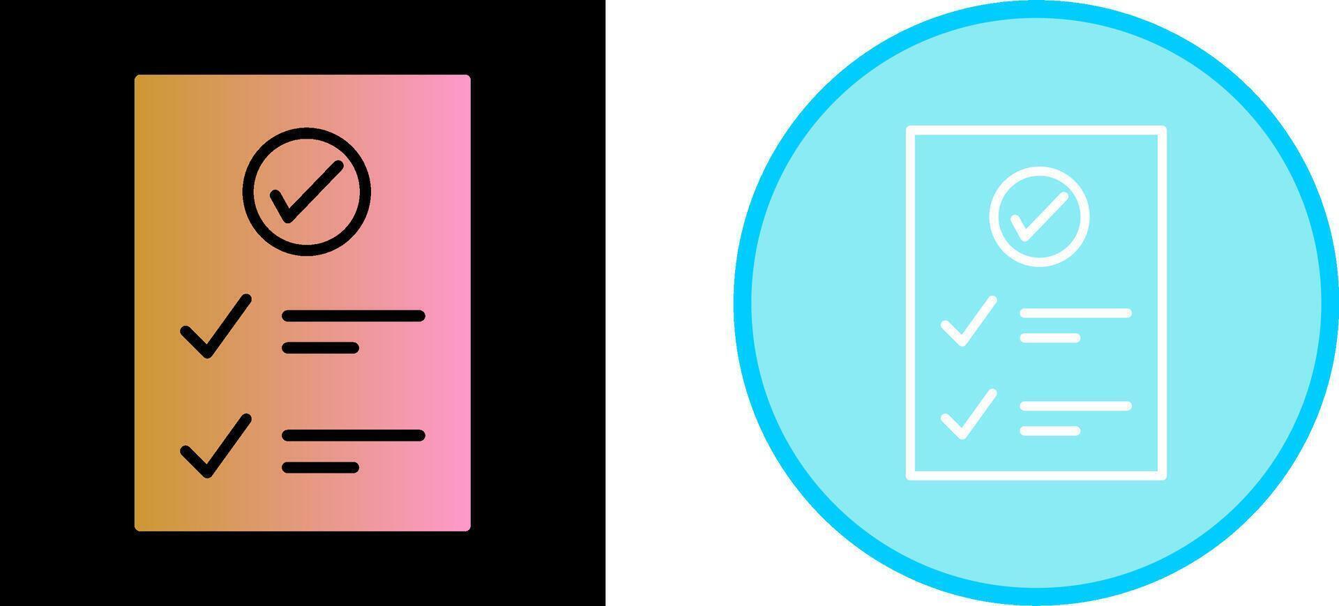 Check Up List Vector Icon