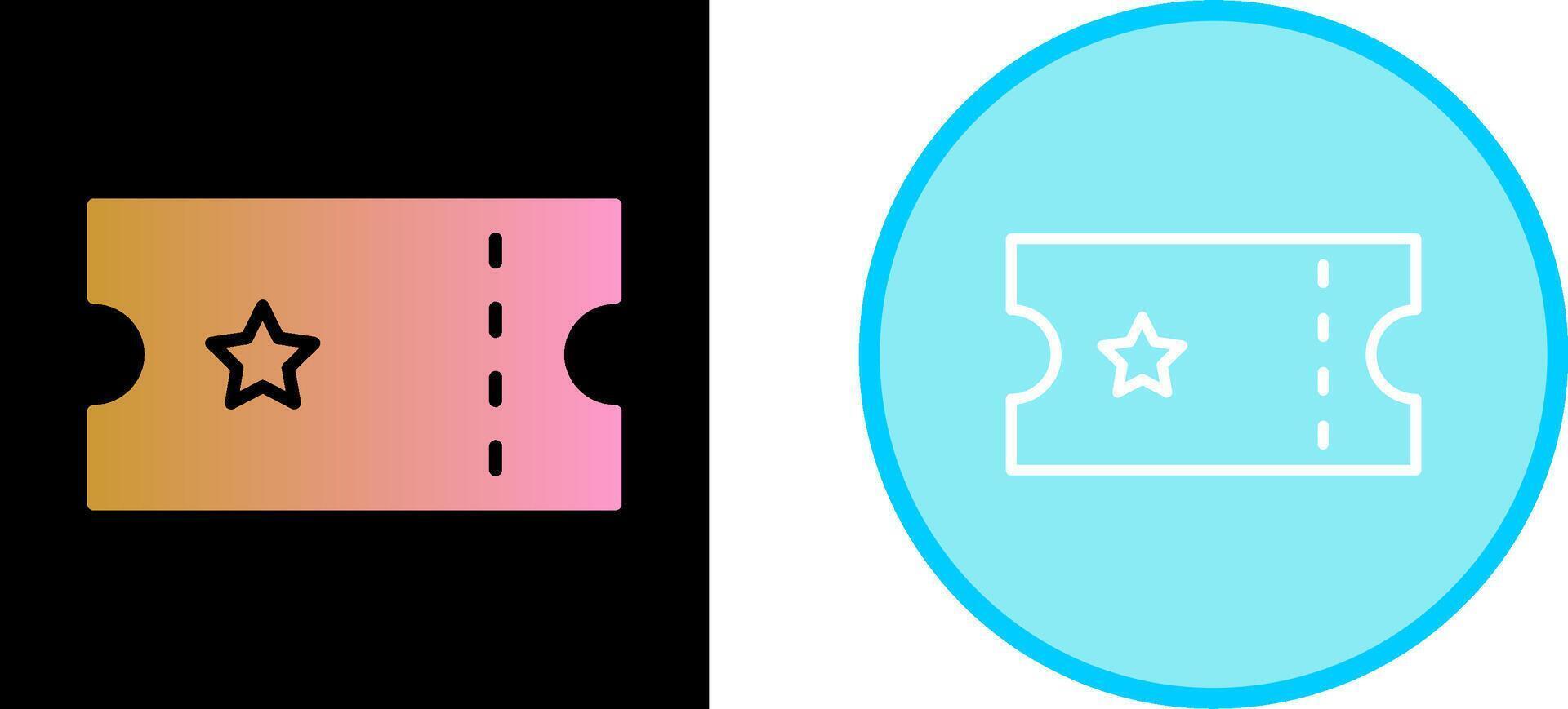 Ticket Vector Icon