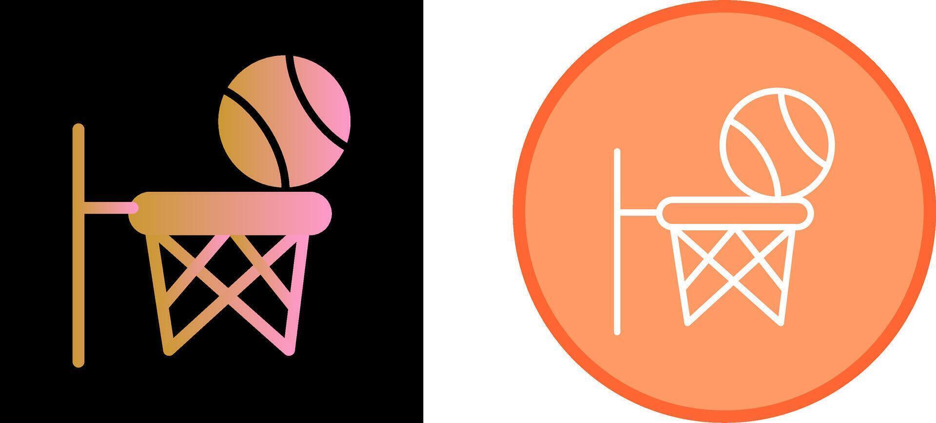 icono de vector de baloncesto